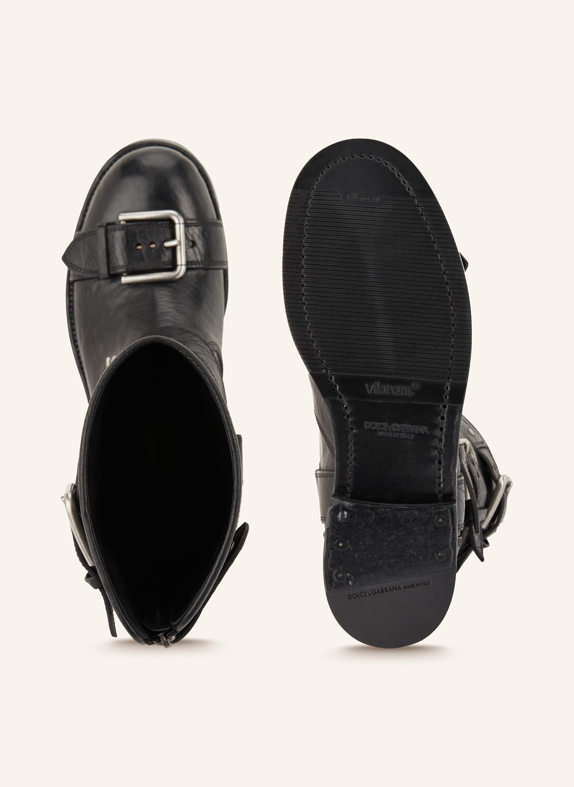 Thumbnail - Dolce & Gabbana Biker Boots schwarz