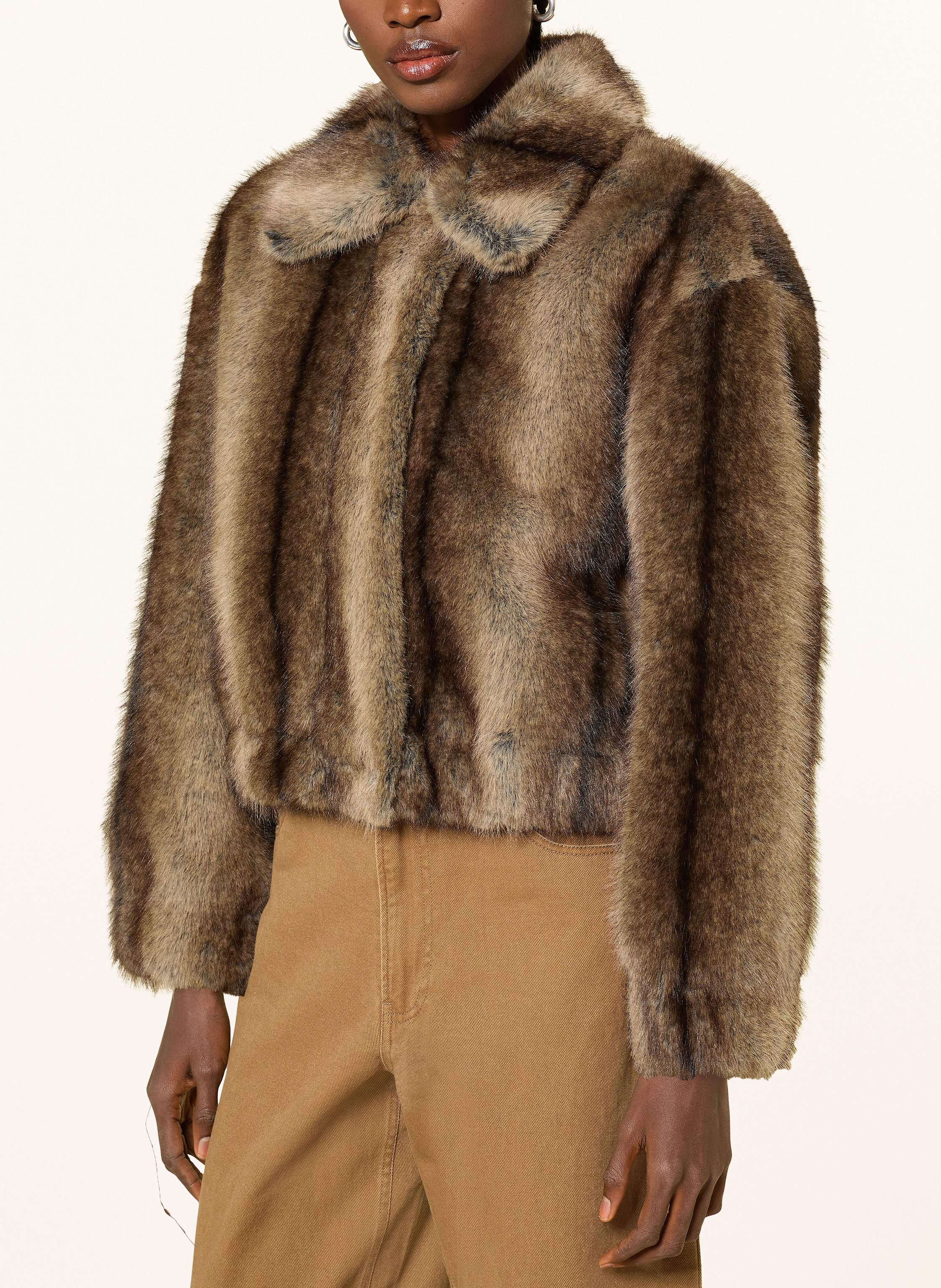 Thumbnail - Studio Ar Kunstfell-Jacke Lucy braun