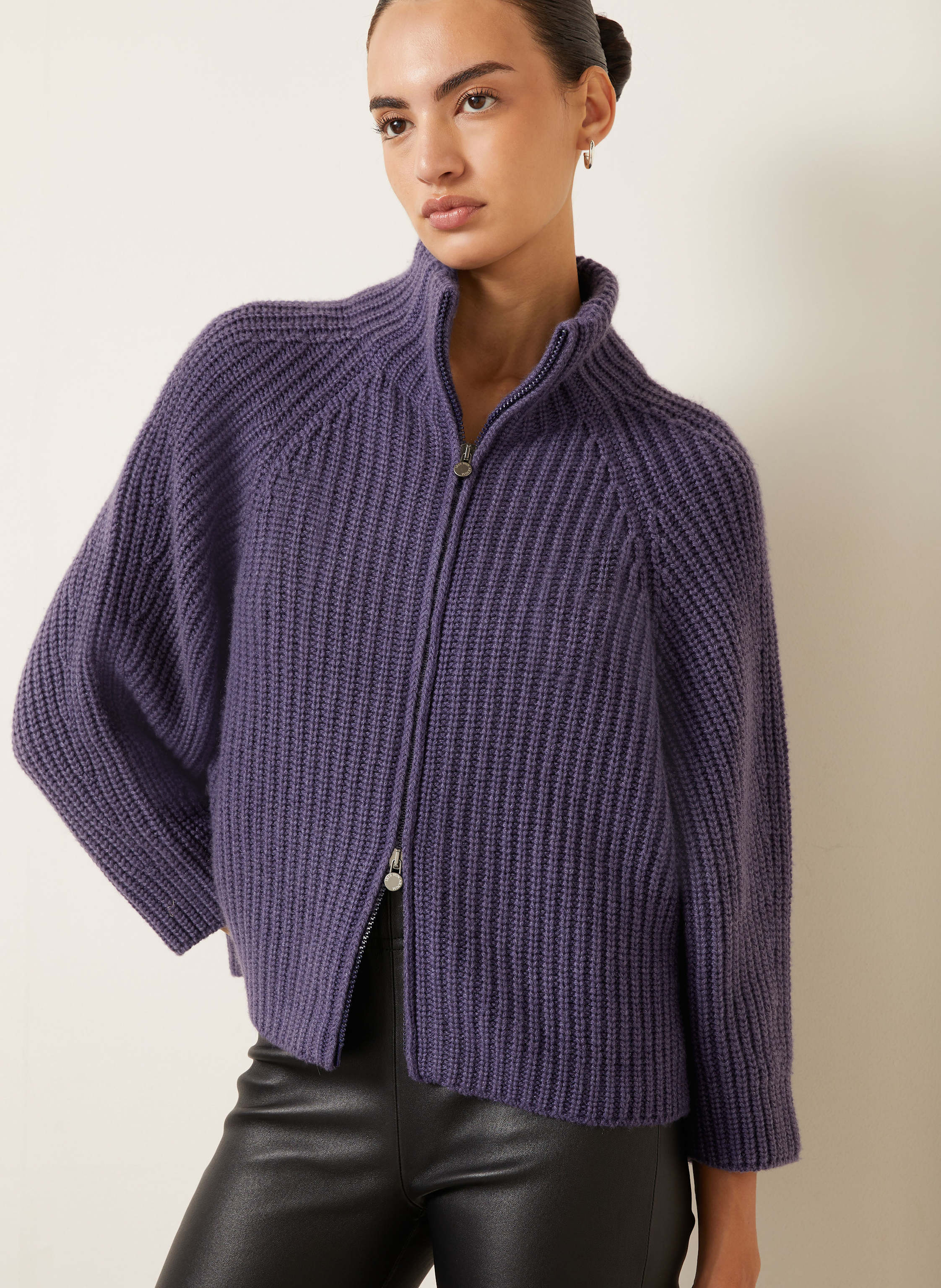 Thumbnail - Iris Von Arnim Strickjacke Fallou Aus Cashmere lila