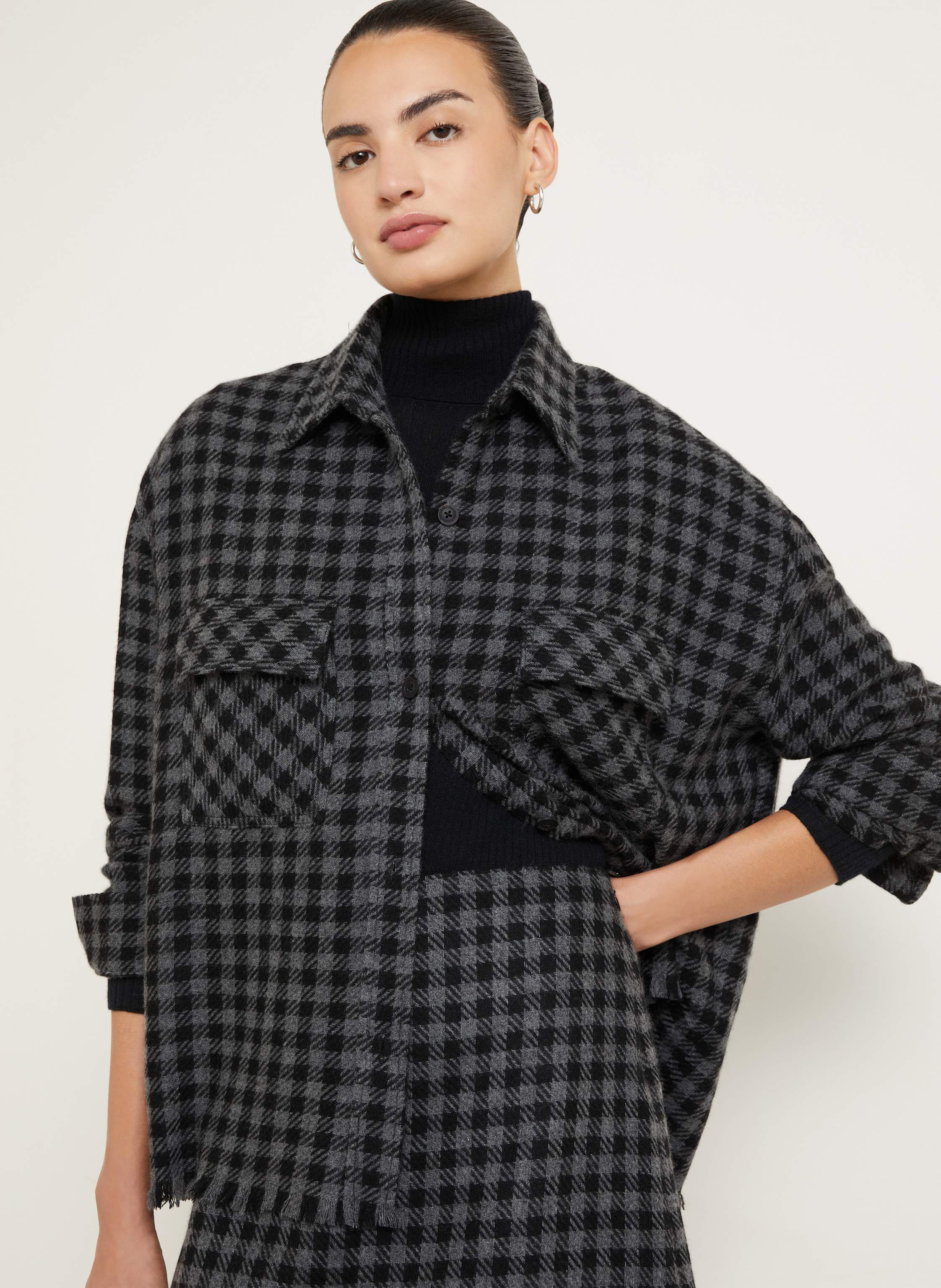 Thumbnail - Iris Von Arnim Hemdbluse Norunn Aus Cashmere schwarz