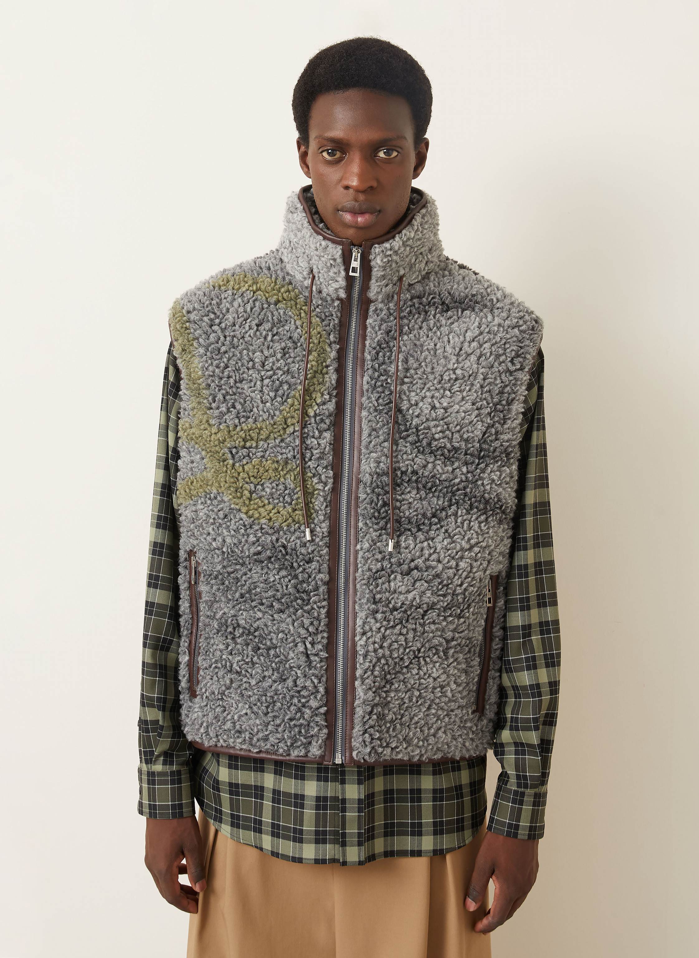 Thumbnail - Loewe Teddyfell-Weste grau