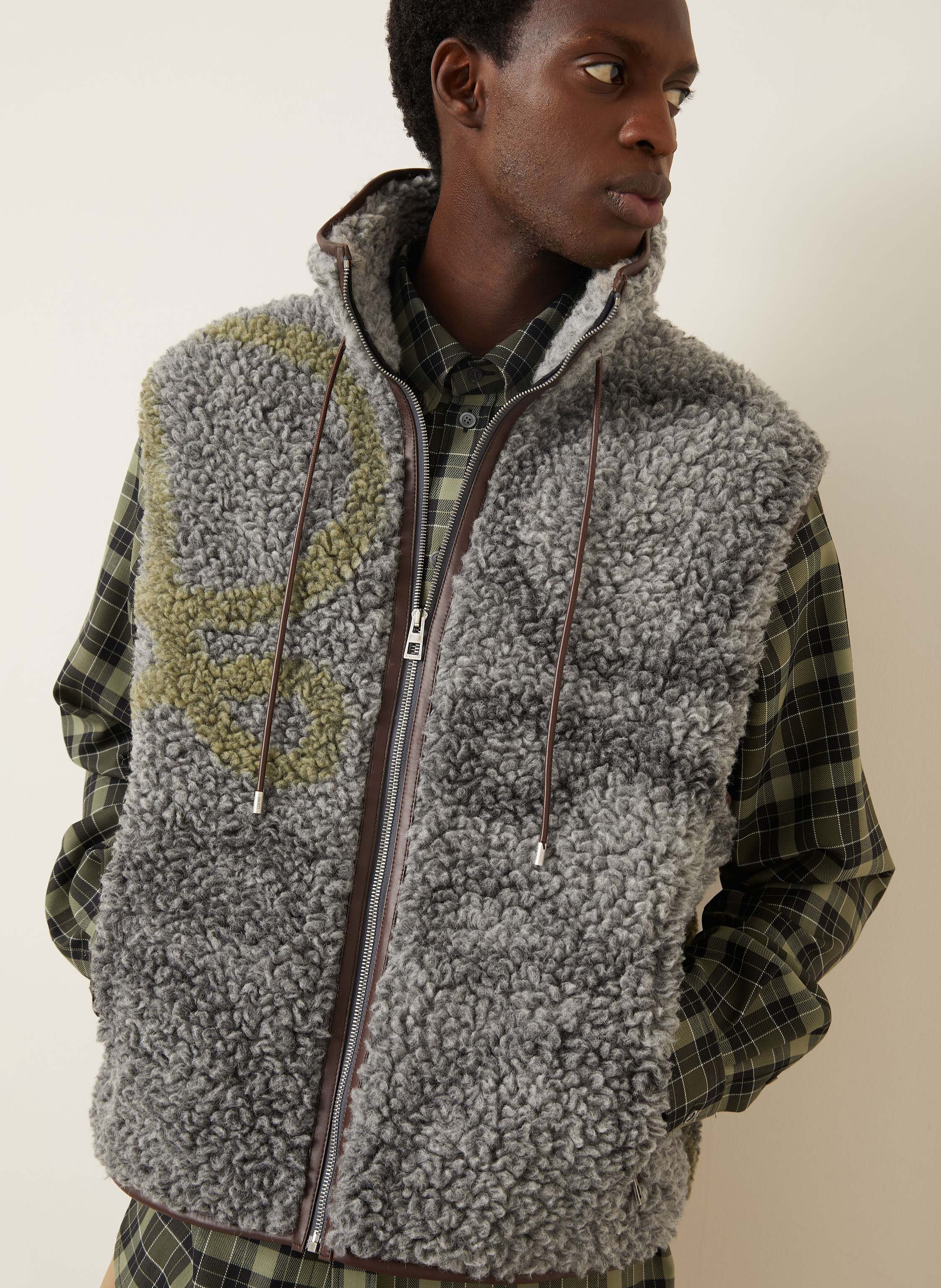 Thumbnail - Loewe Teddyfell-Weste grau