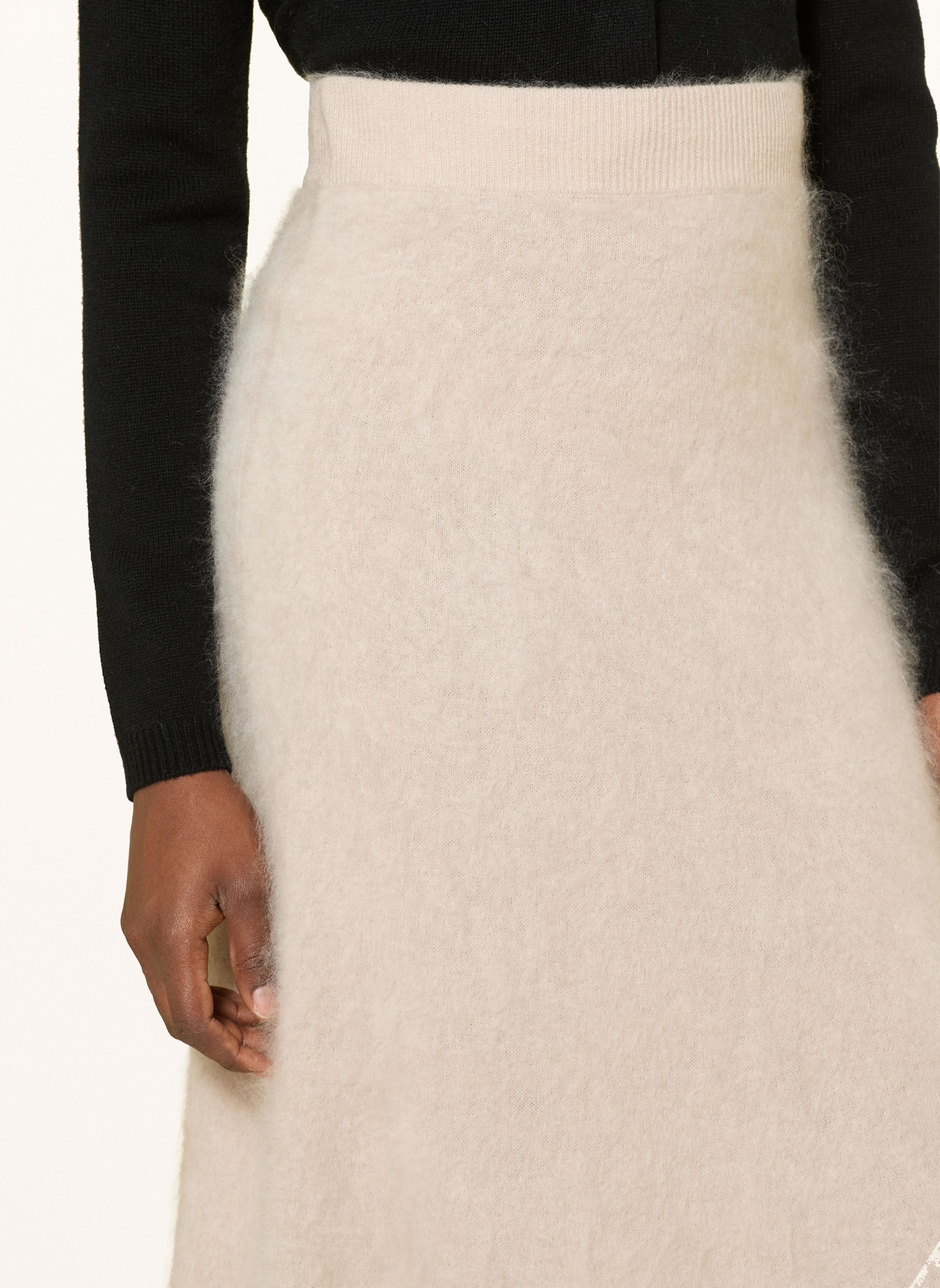 Thumbnail - Herzen's Angelegenheit Strickrock Aus Cashmere beige