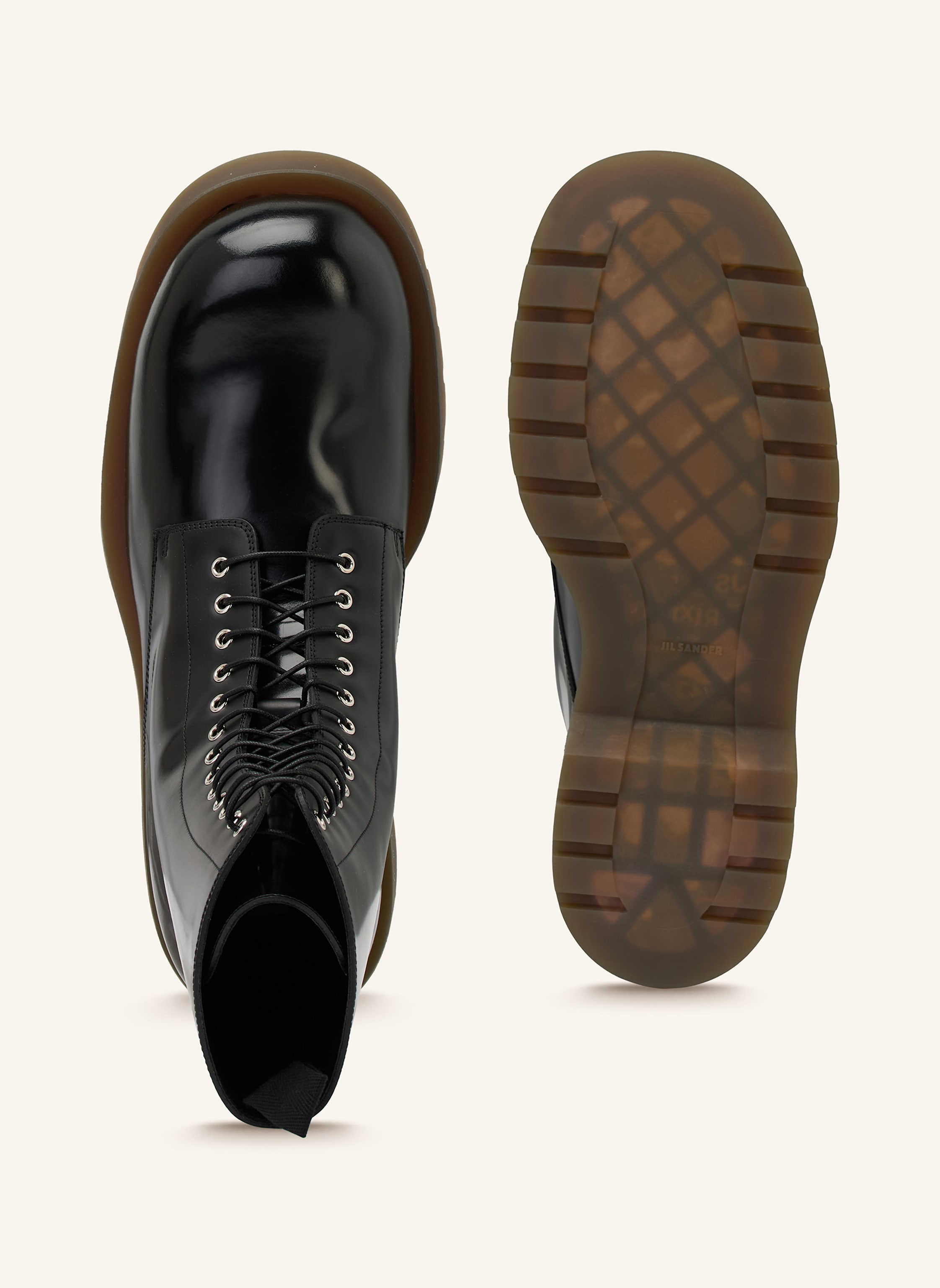 Thumbnail - Jil Sander Schnürboots schwarz