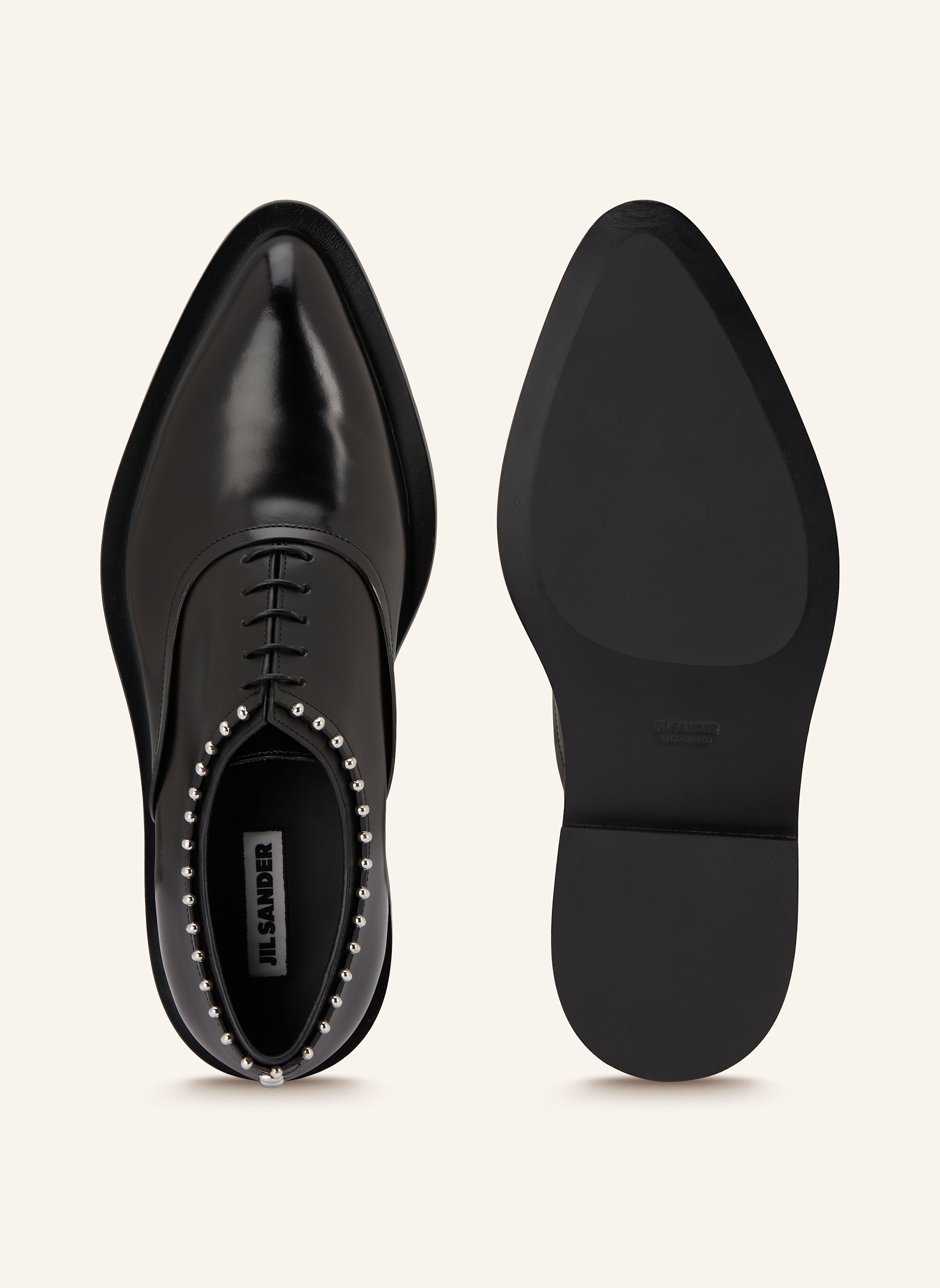 Thumbnail - Jil Sander Schnürer Mit Nieten schwarz