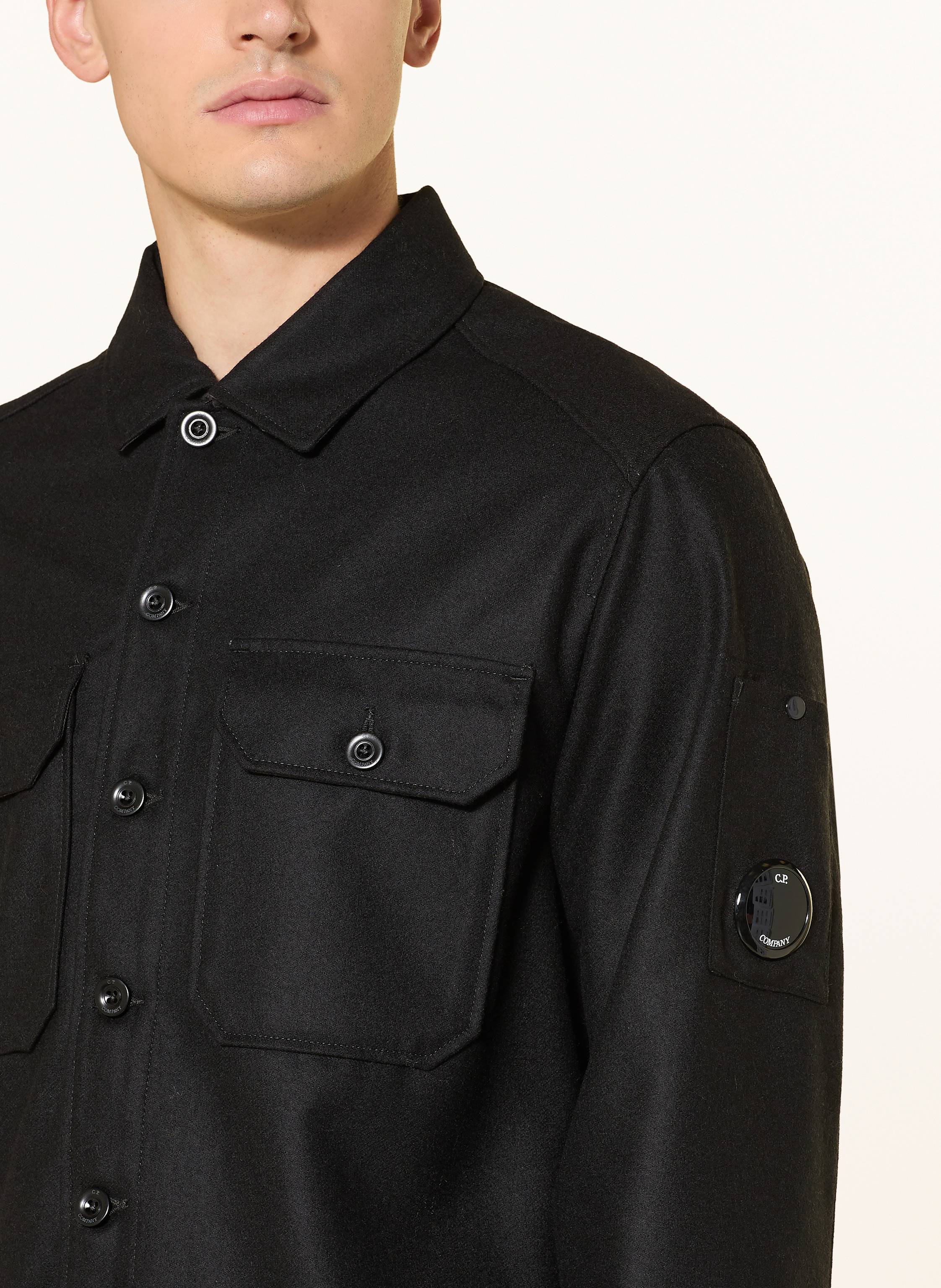 Thumbnail - C.P. Company Flanell-Overshirt schwarz