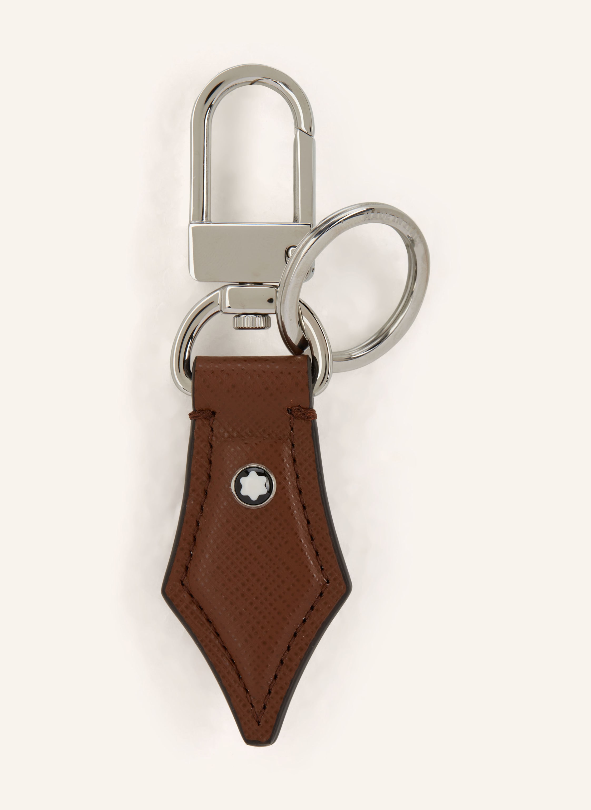 Montblanc Saffiano-Taschenanhänger Sartorial braun