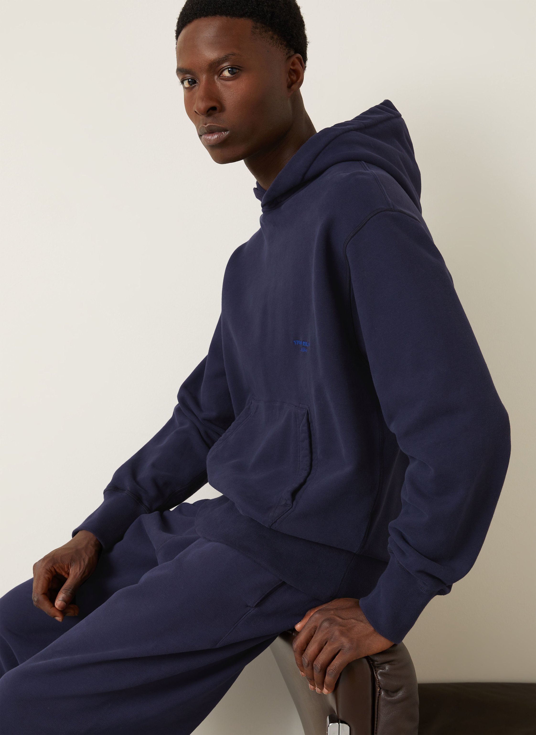 Thumbnail - Stone Island Hoodie Marina blau