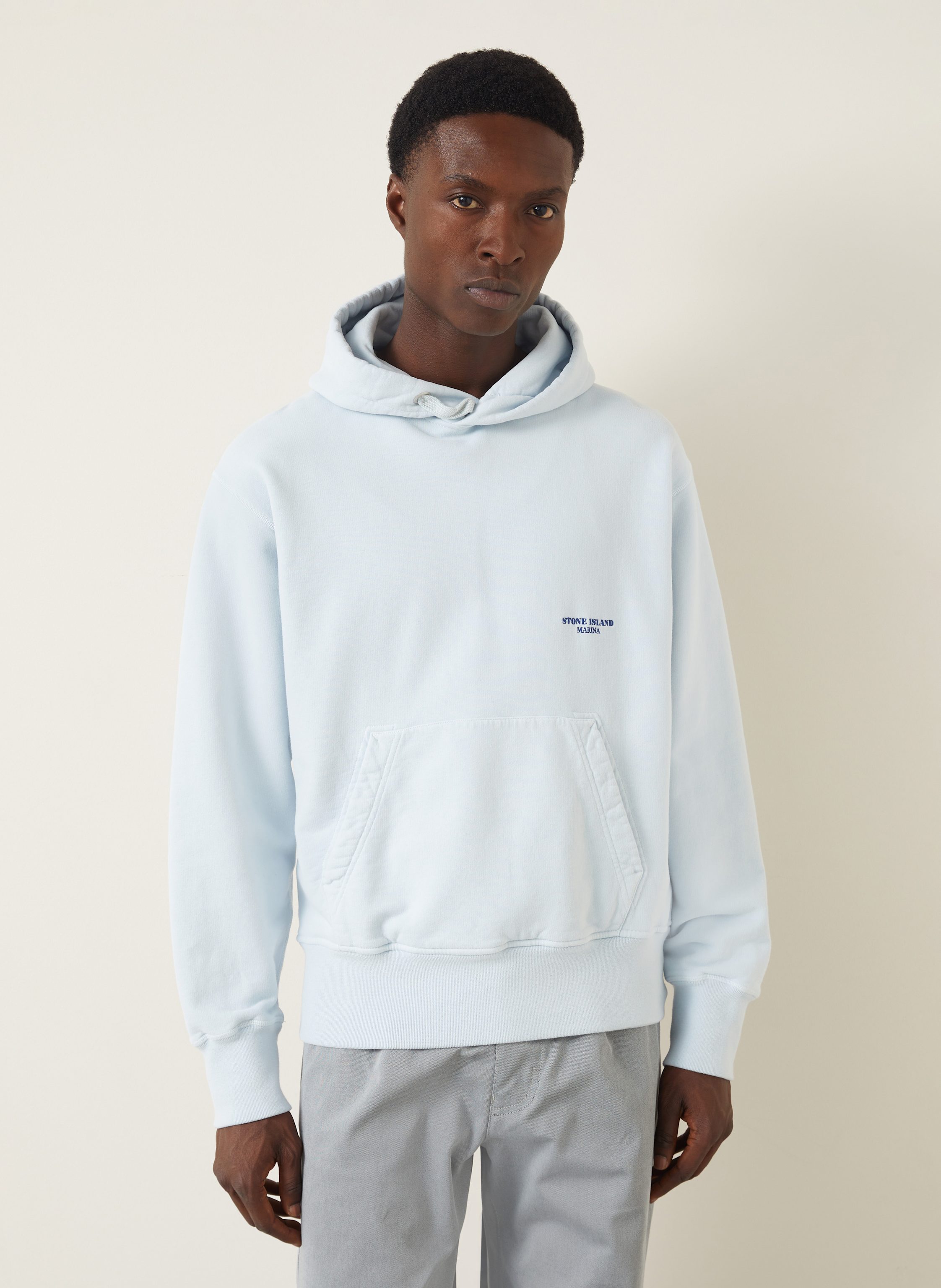Thumbnail - Stone Island Hoodie Marina blau