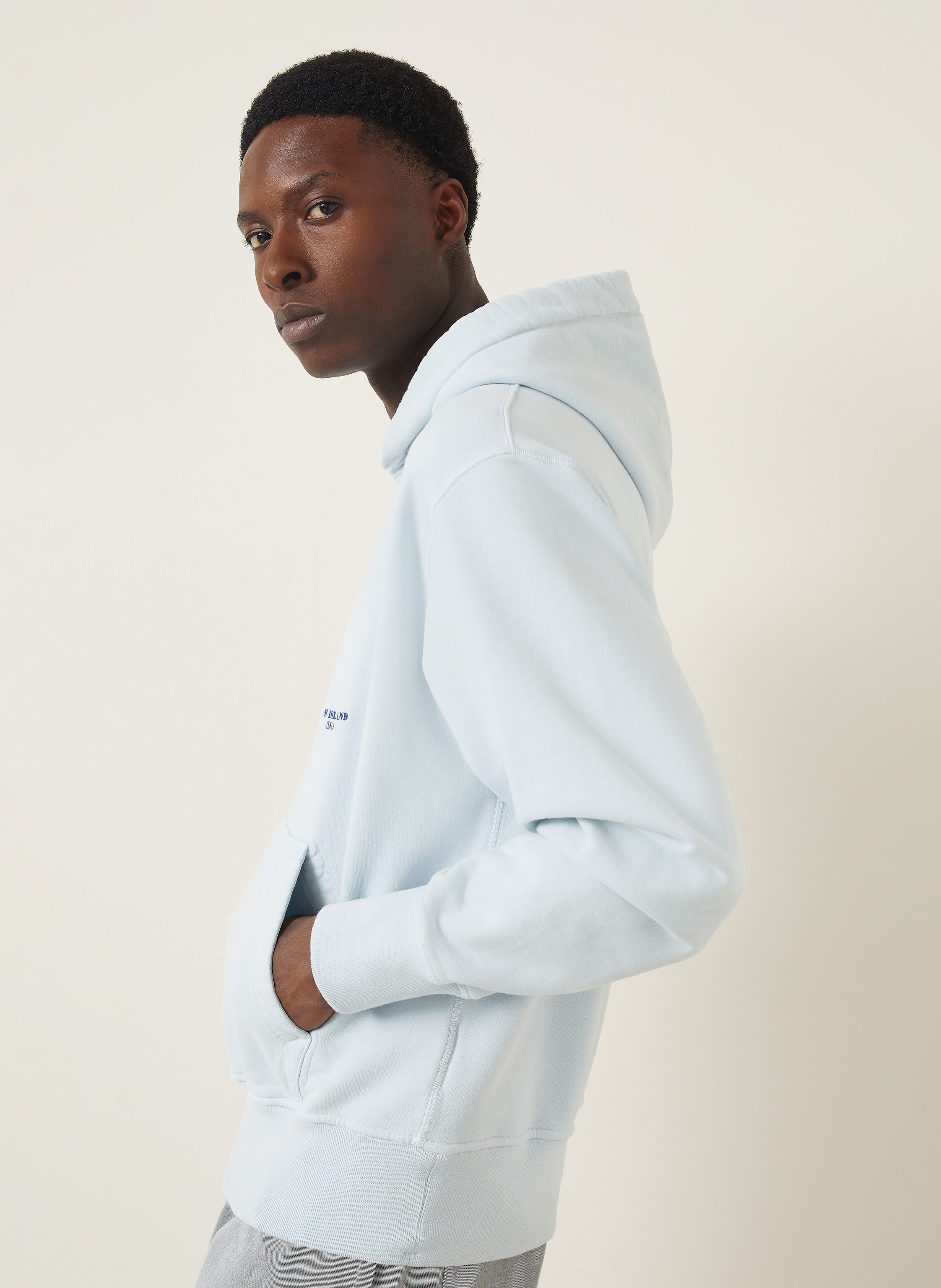 Thumbnail - Stone Island Hoodie Marina blau