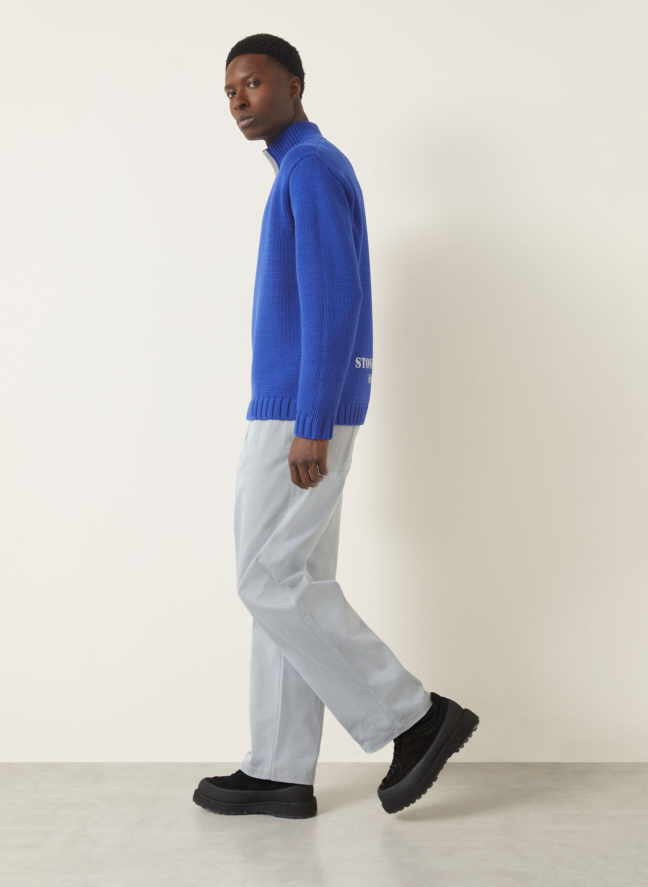 Thumbnail - Stone Island Chino Marina Loose Fit blau