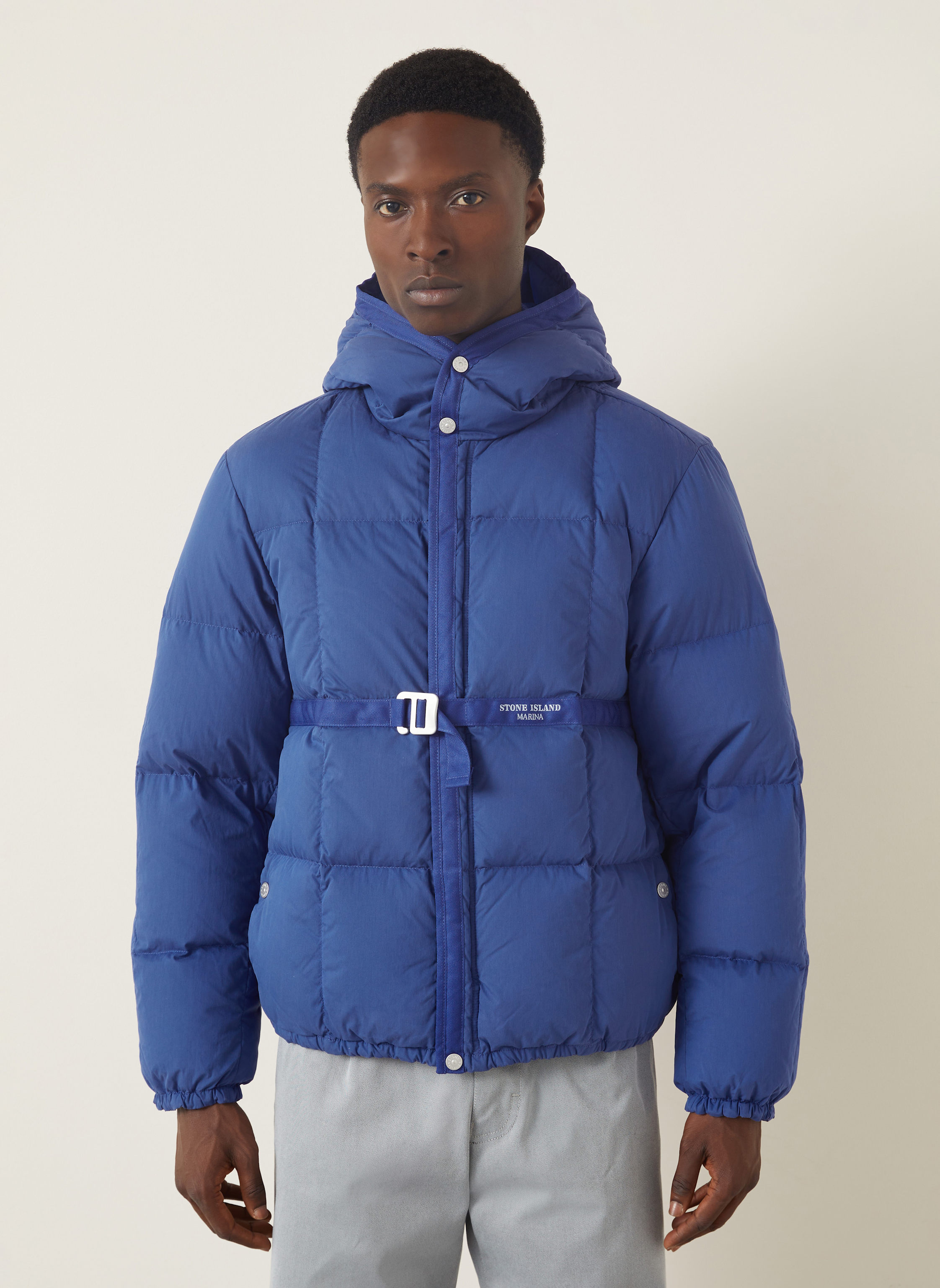 Thumbnail - Stone Island Daunenjacke Marina blau