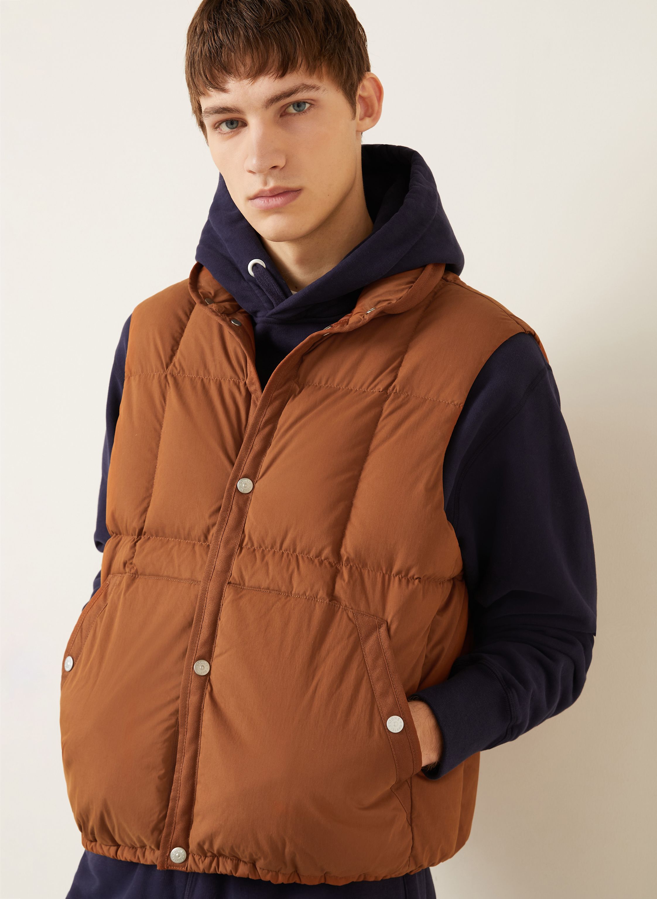 Thumbnail - Stone Island Daunenweste Marina braun