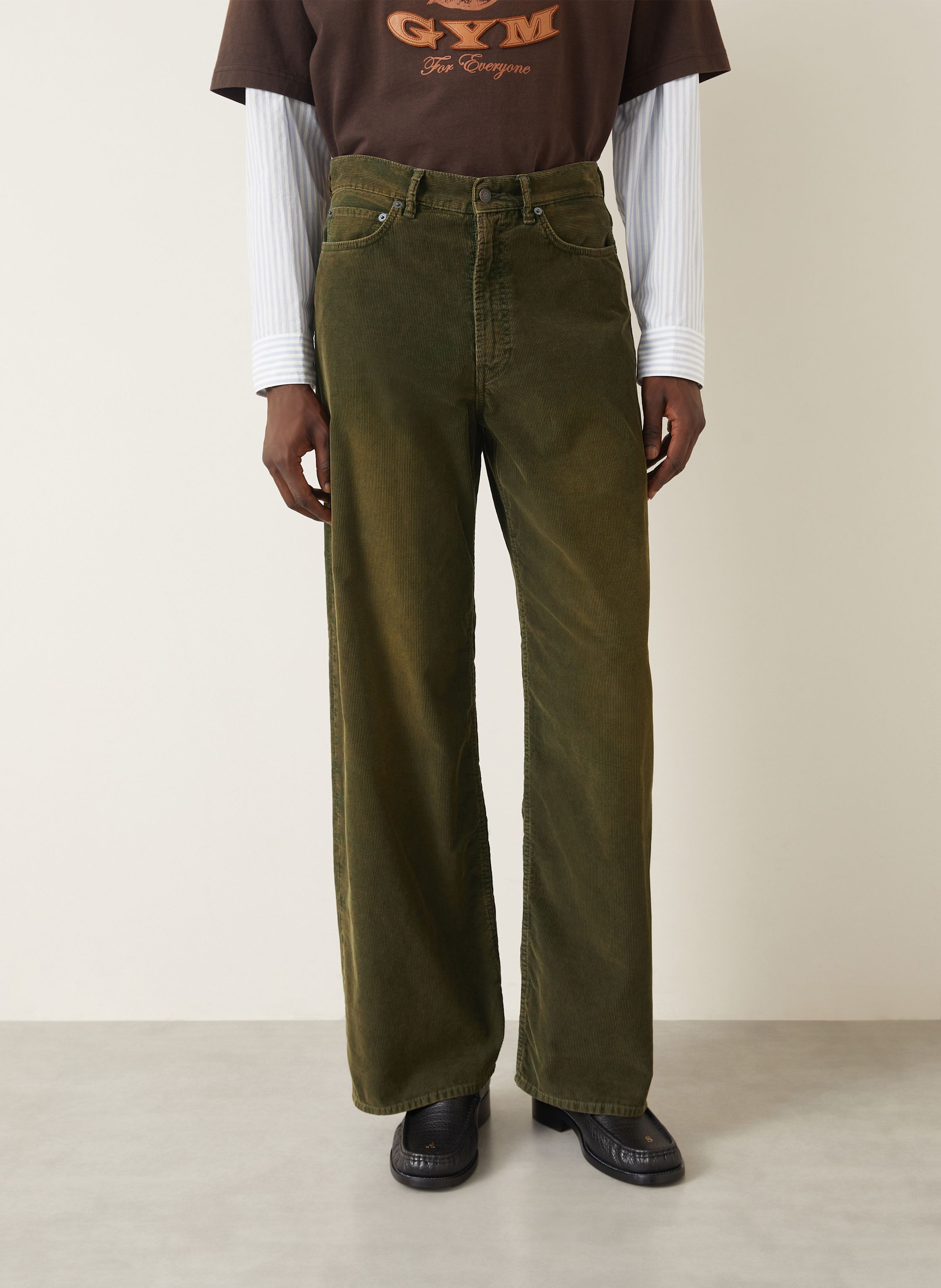 Thumbnail - Acne Studios Cordhose Loose Fit gruen
