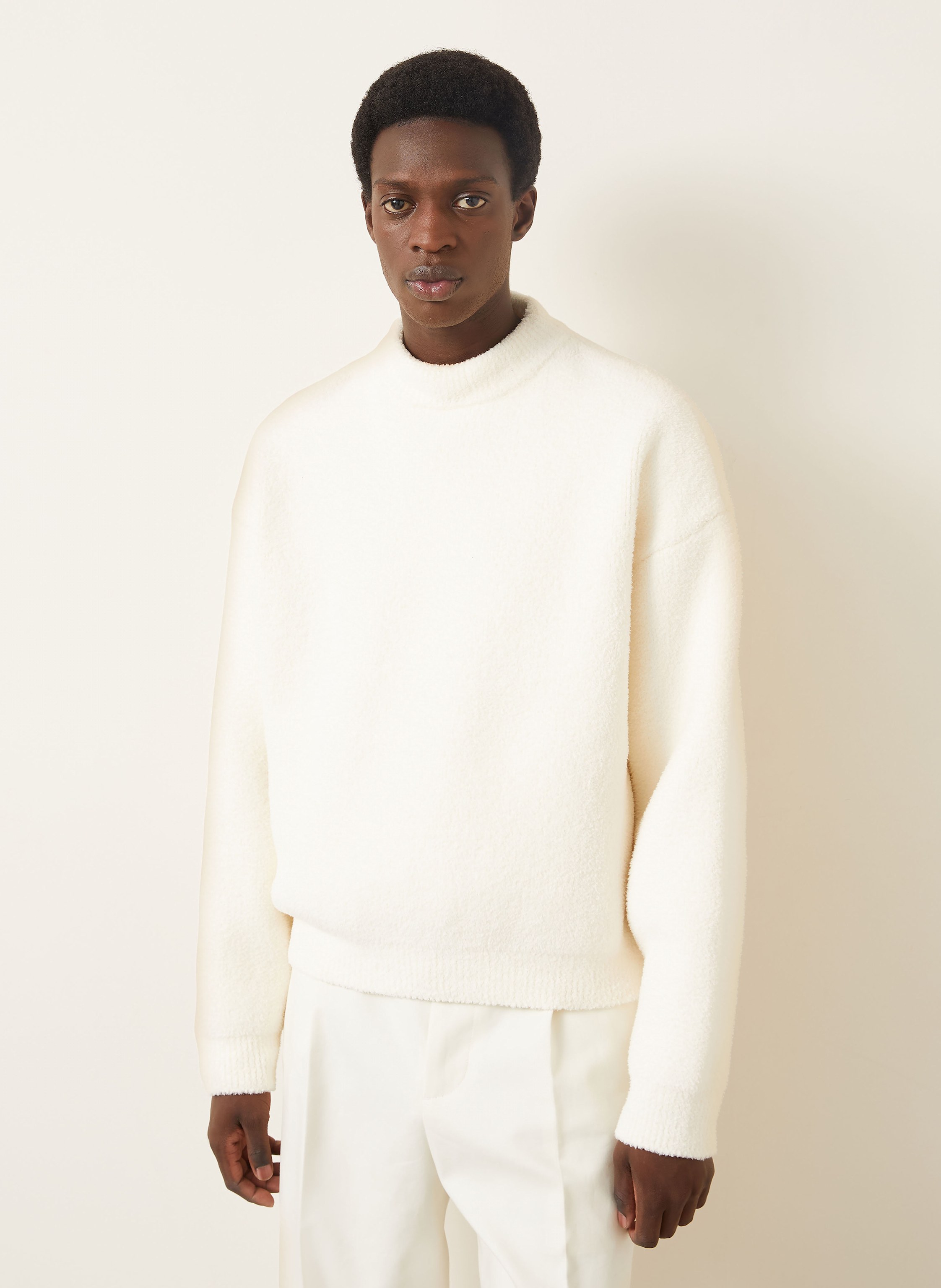 Thumbnail - Jacquemus Pullover La Maille Curvo weiss