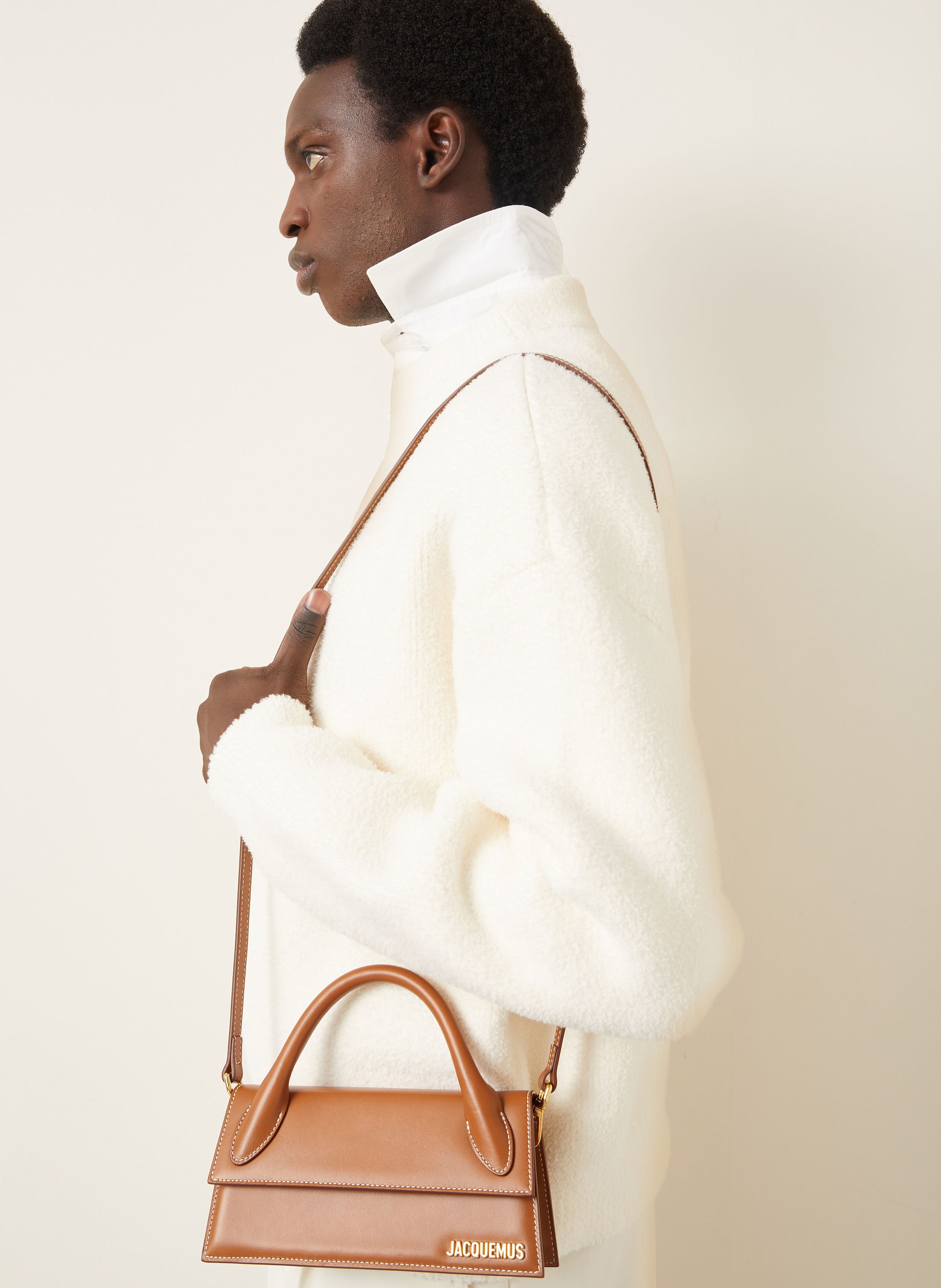 Thumbnail - Jacquemus Pullover La Maille Curvo weiss