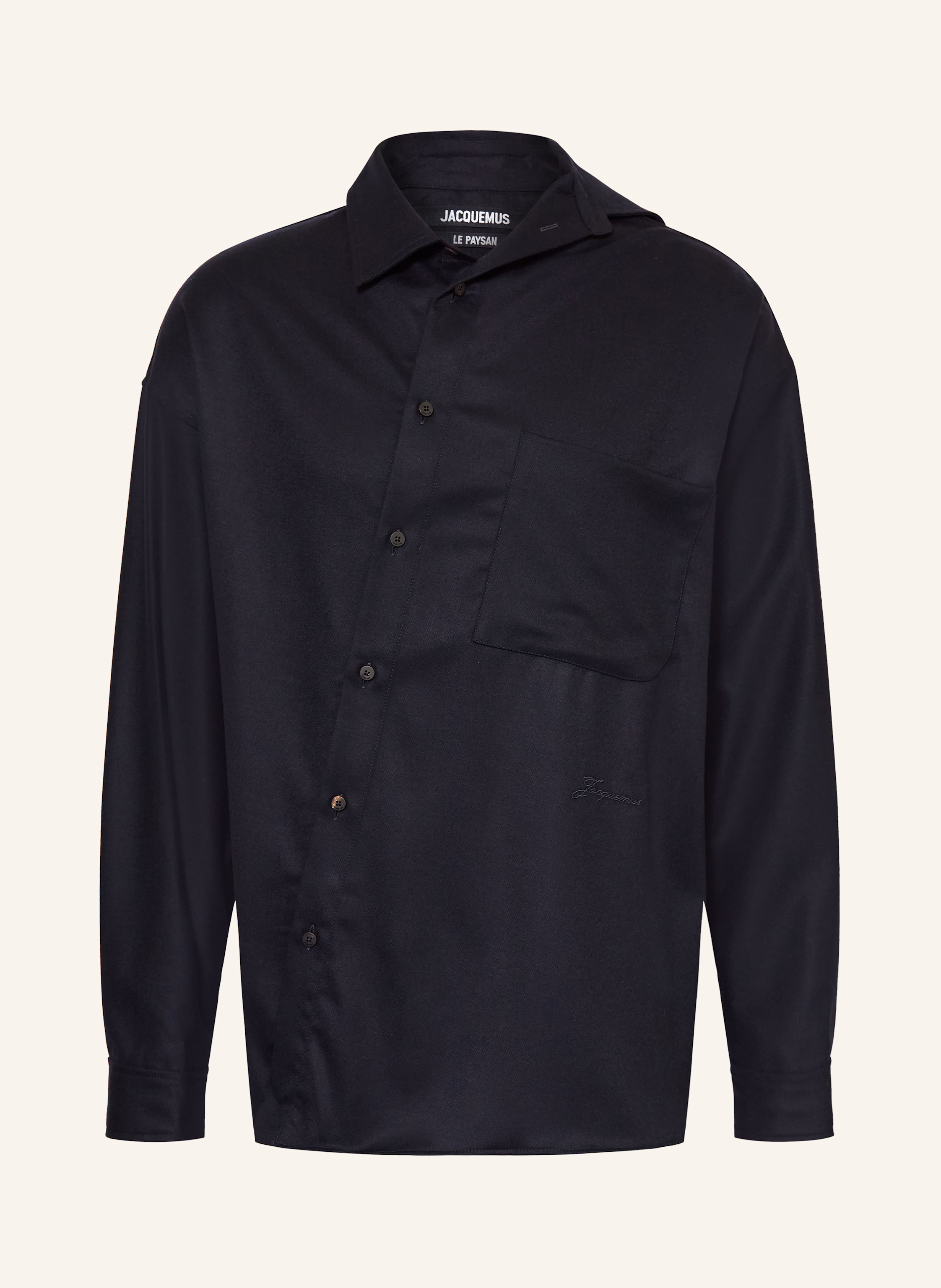 Jacquemus Jacquemus Hemd La Chemise Cuadro Oversized Fit blau in DUNKELBLAU