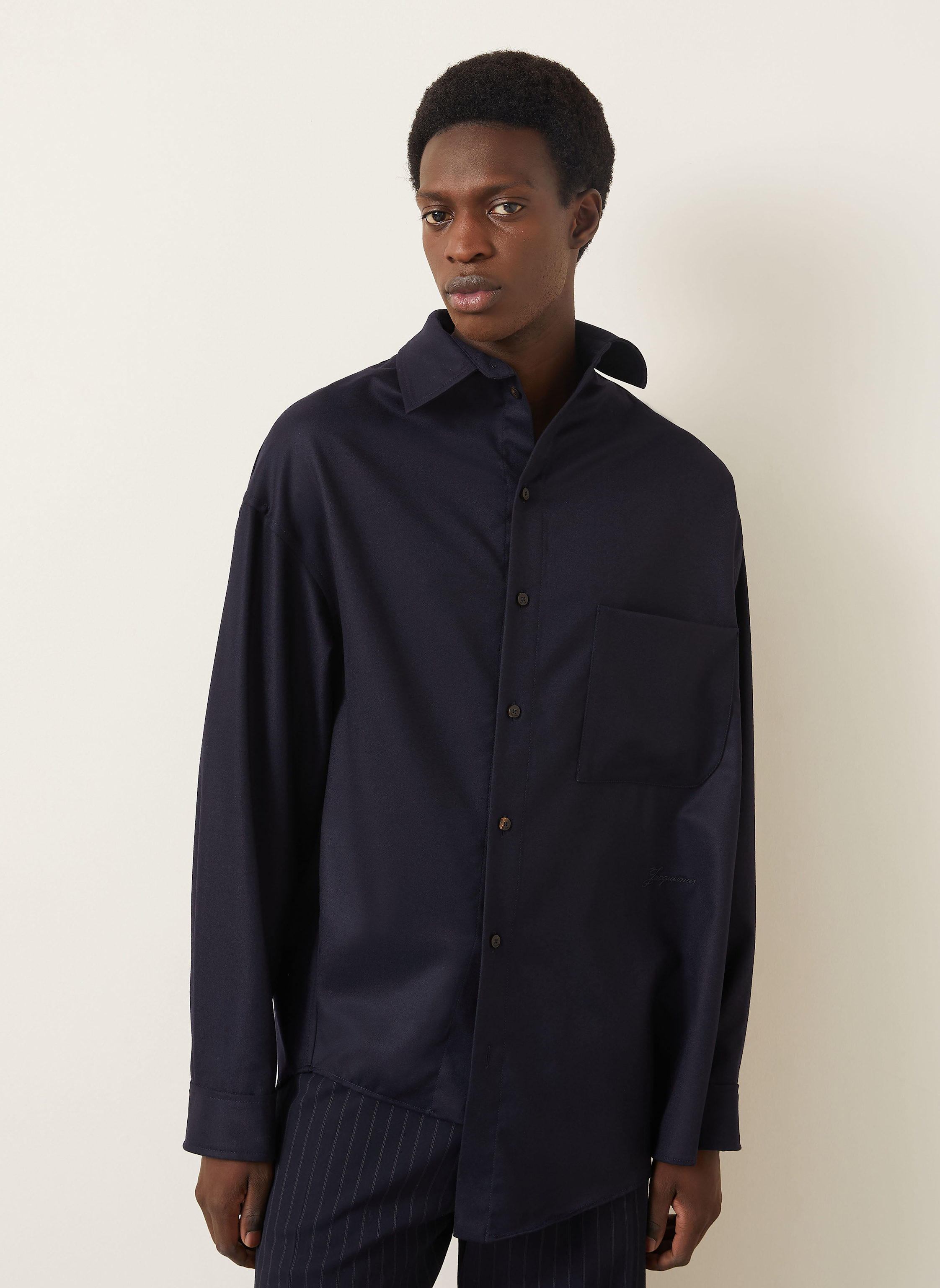 Thumbnail - Jacquemus Hemd La Chemise Cuadro Oversized Fit blau