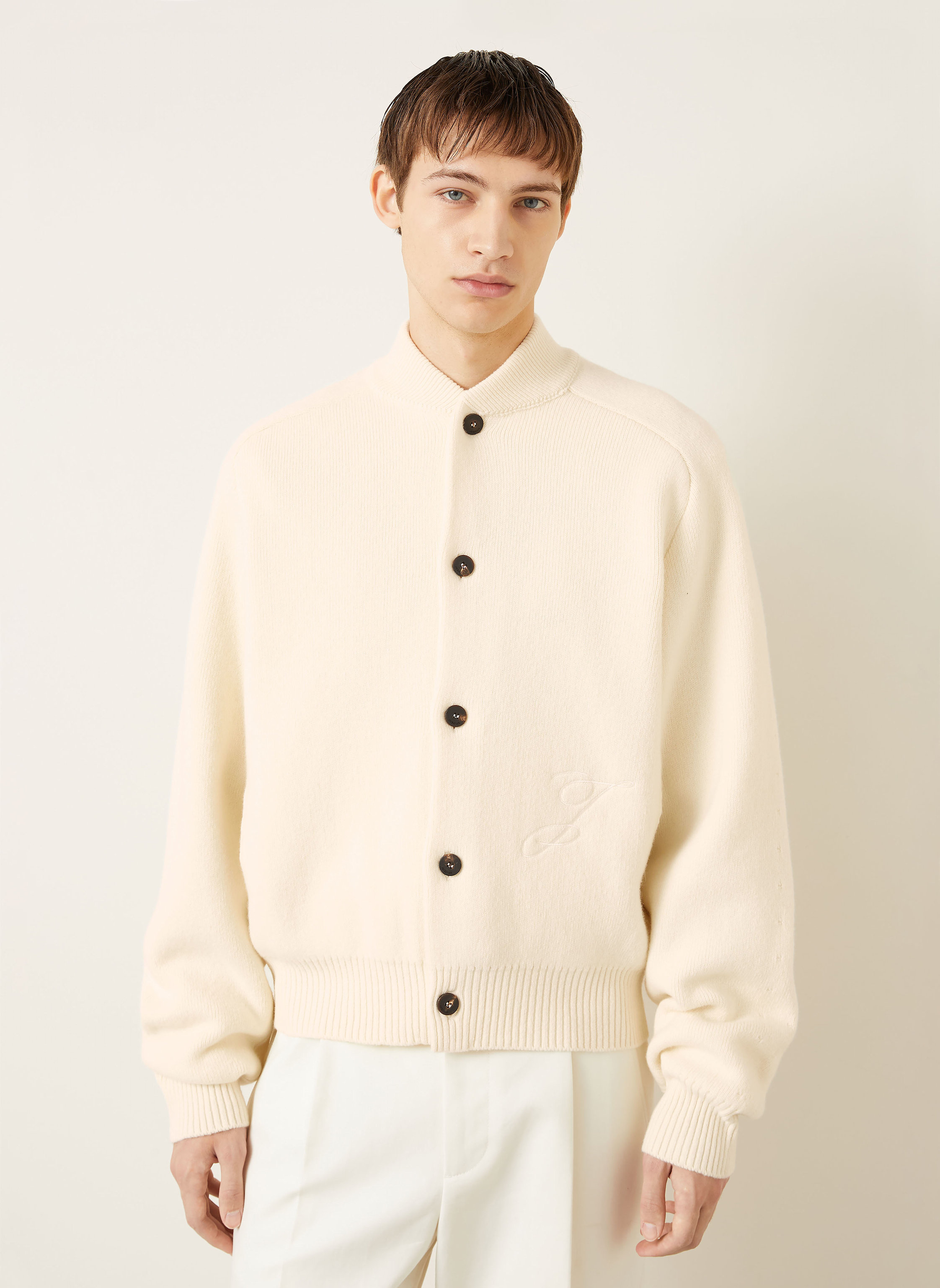 Thumbnail - Jacquemus Strickjacken Le Cardigan Pallone weiss