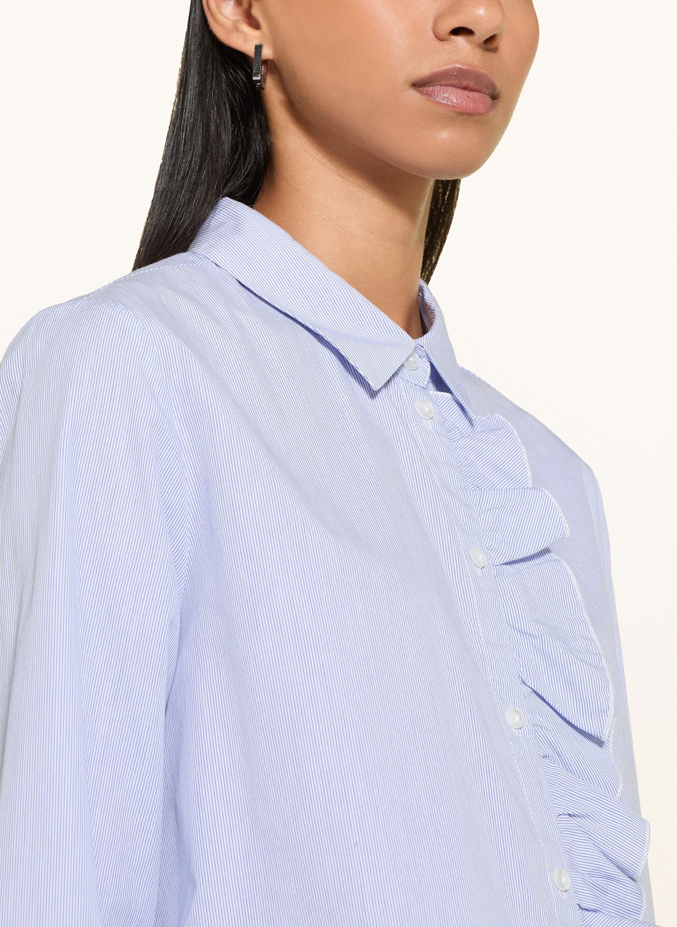 Thumbnail - Milano Italy Hemdbluse Mit Rüschen blau