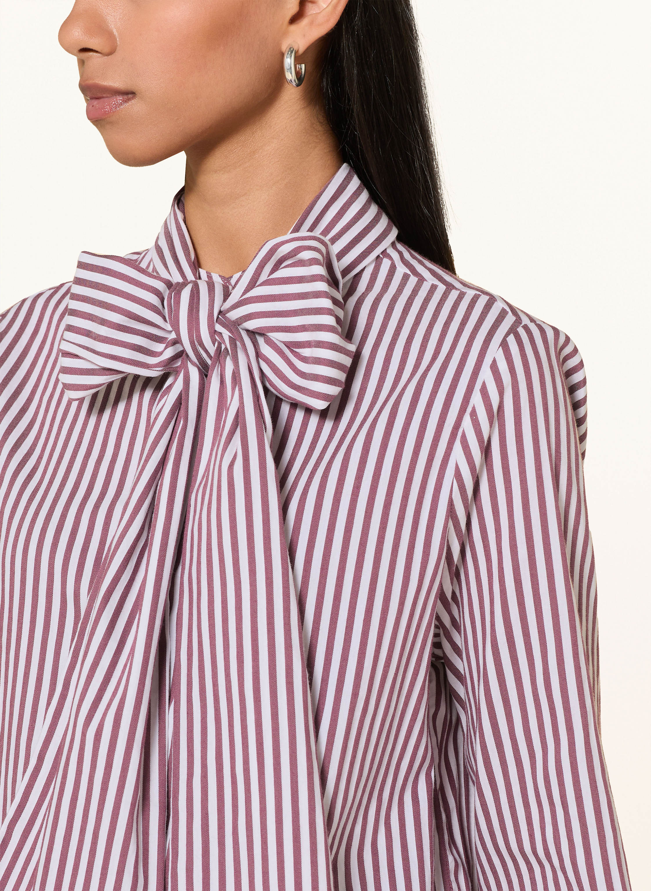 Thumbnail - Milano Italy Bluse Mit Abnehmbarer Schluppe rot