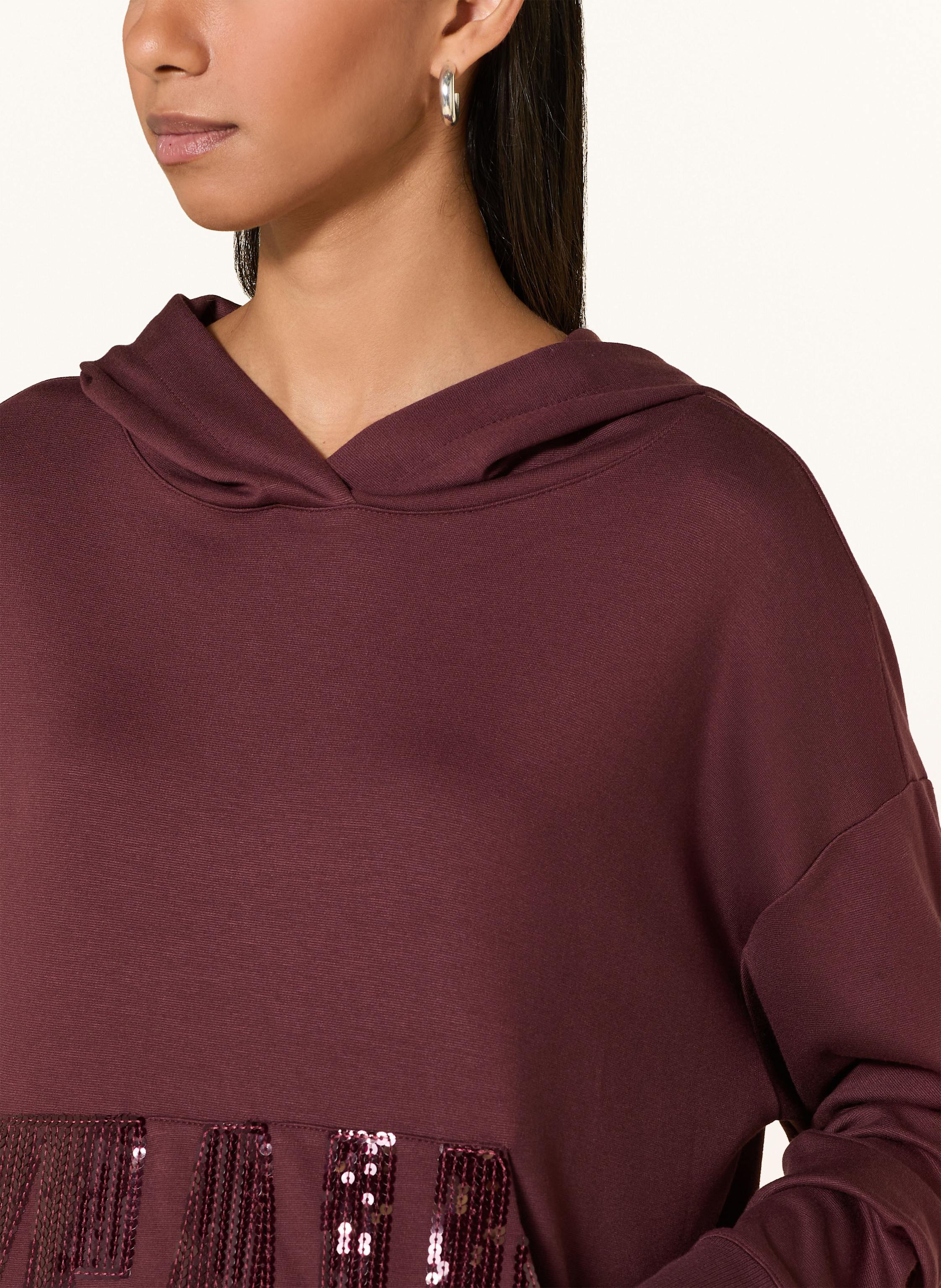 Thumbnail - Milano Italy Hoodie Mit Pailletten rot