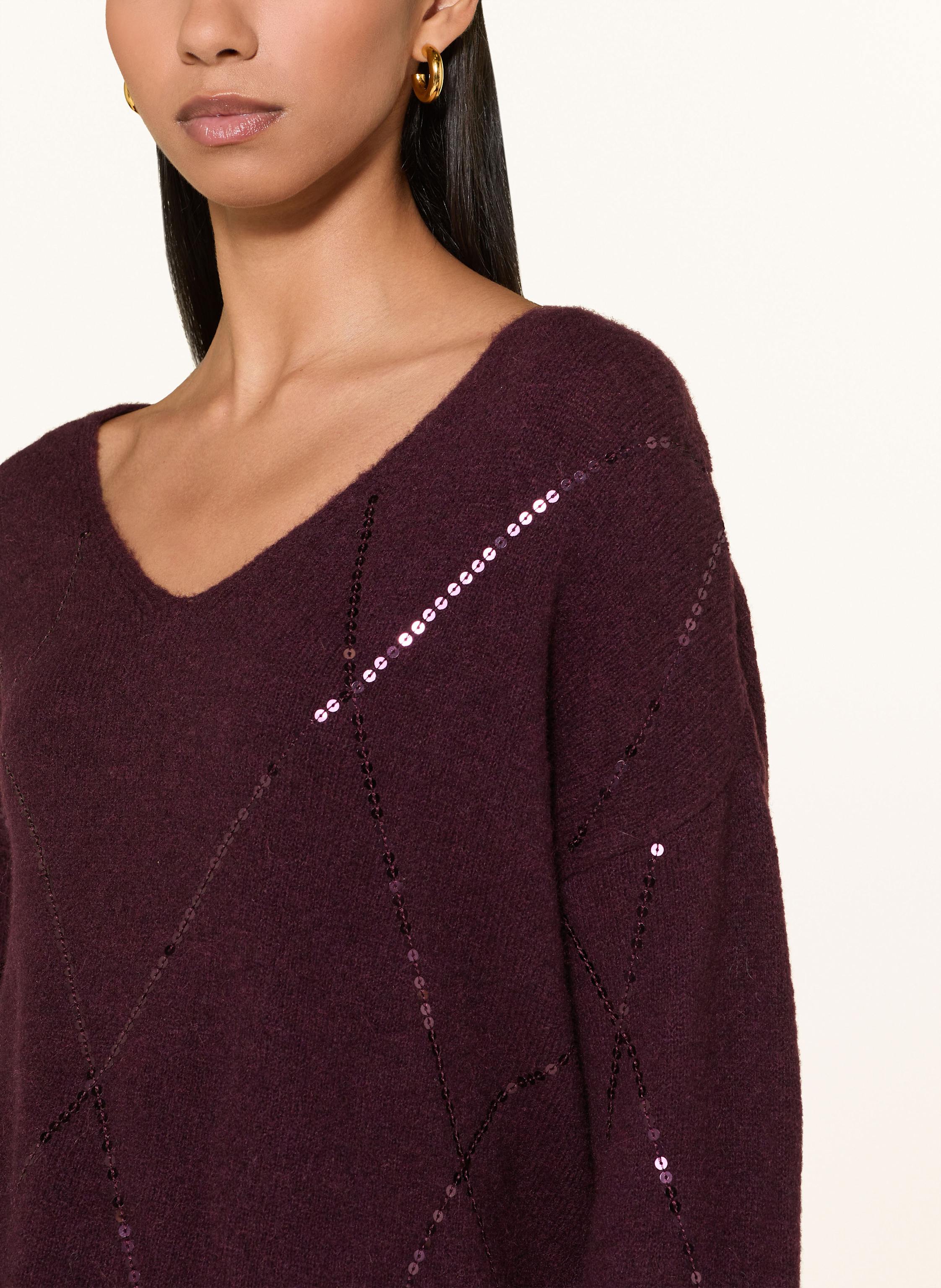 Thumbnail - Milano Italy Pullover Mit Pailletten rot