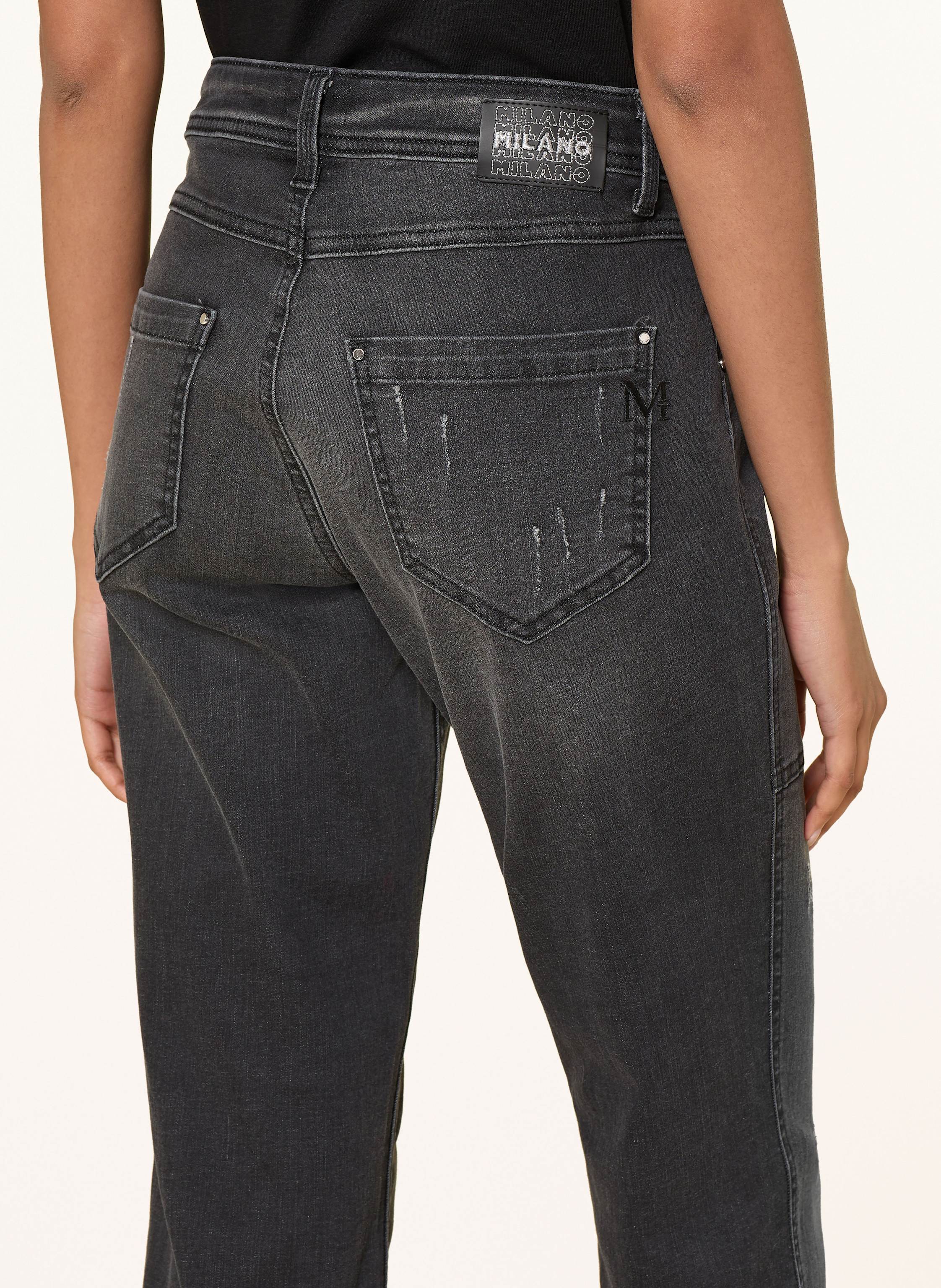 Thumbnail - Milano Italy Straight Jeans grau