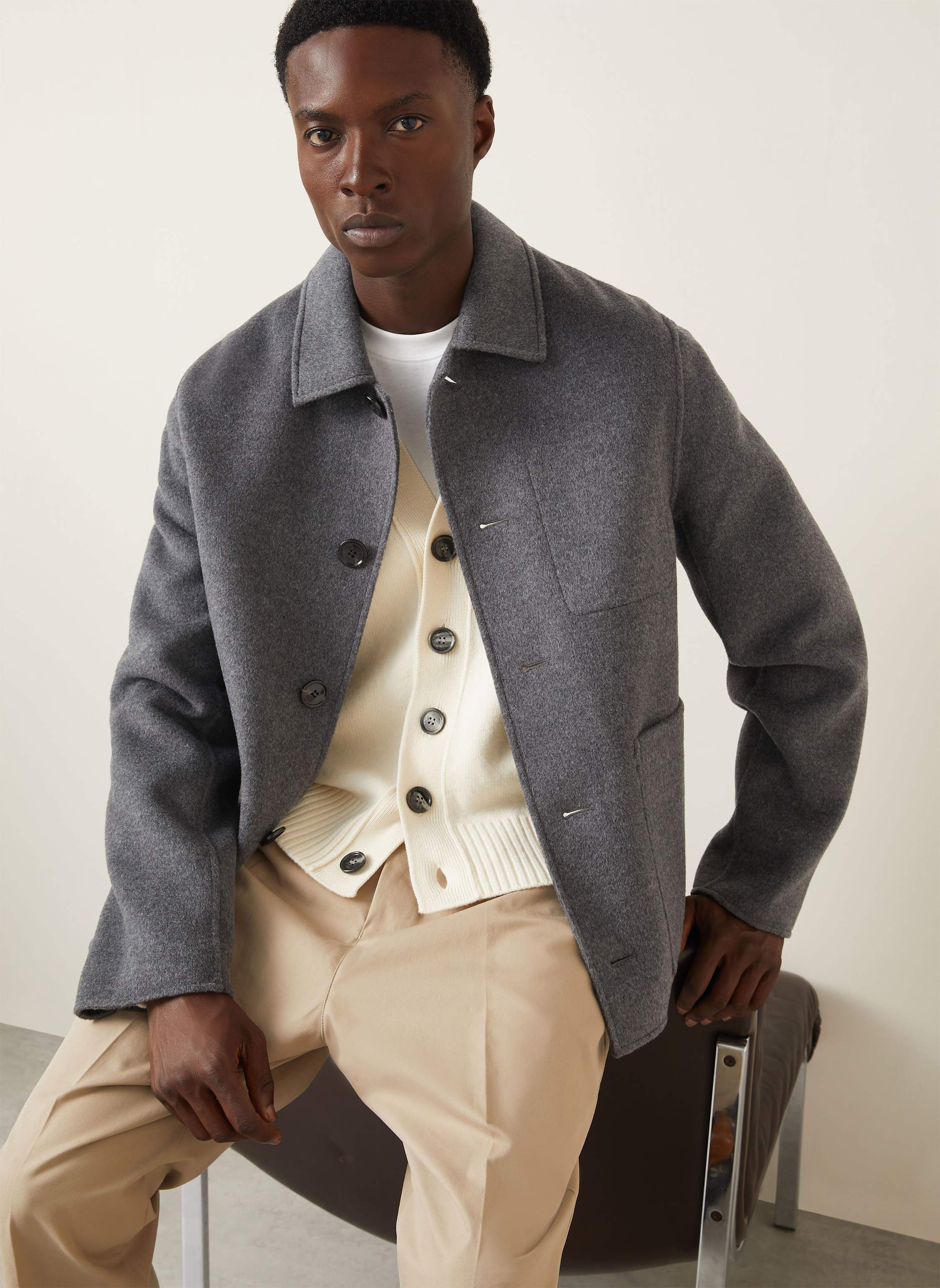 Thumbnail - Ami Paris Jacke grau