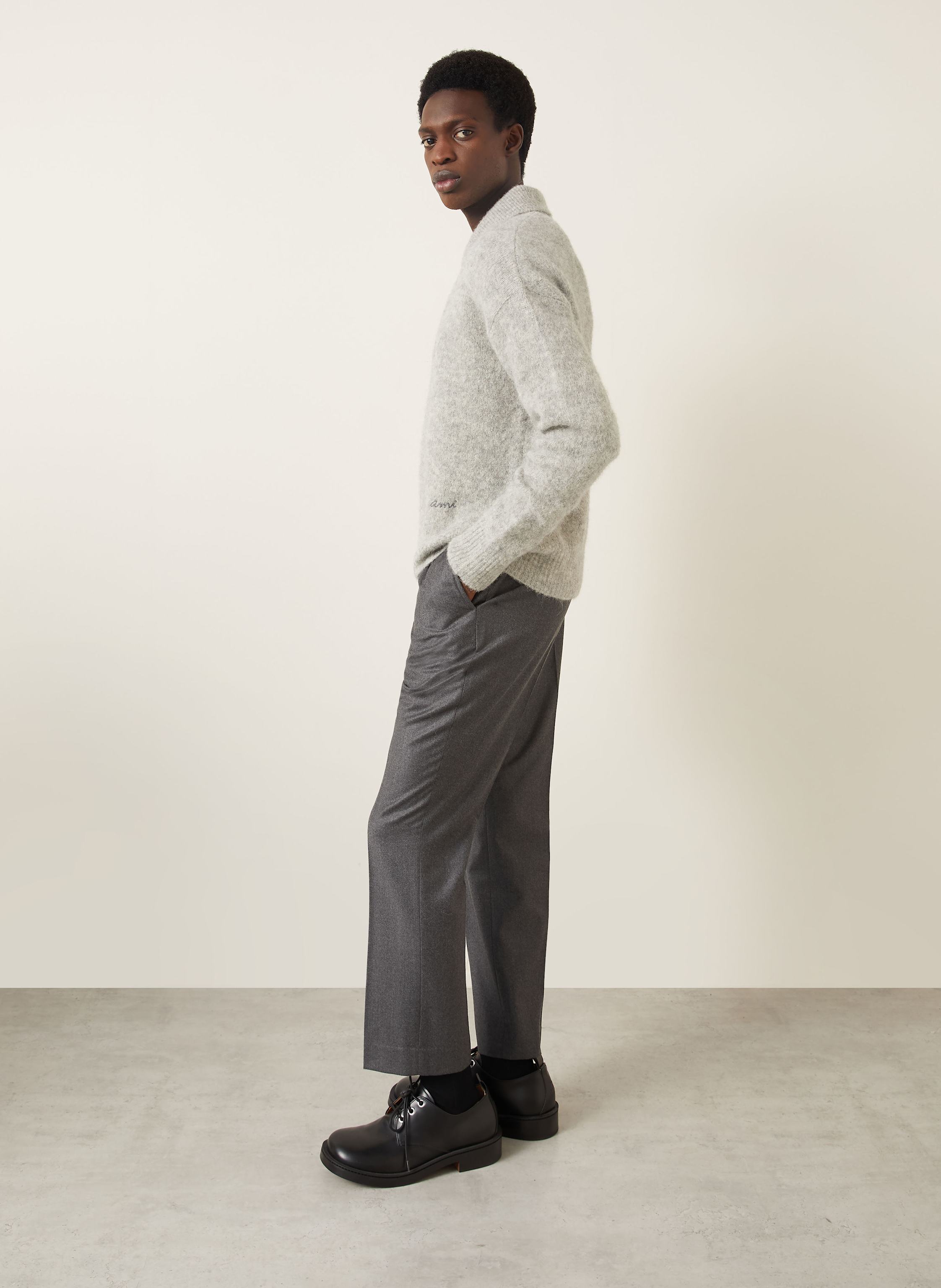 Thumbnail - Ami Paris Anzughose Regular Fit grau