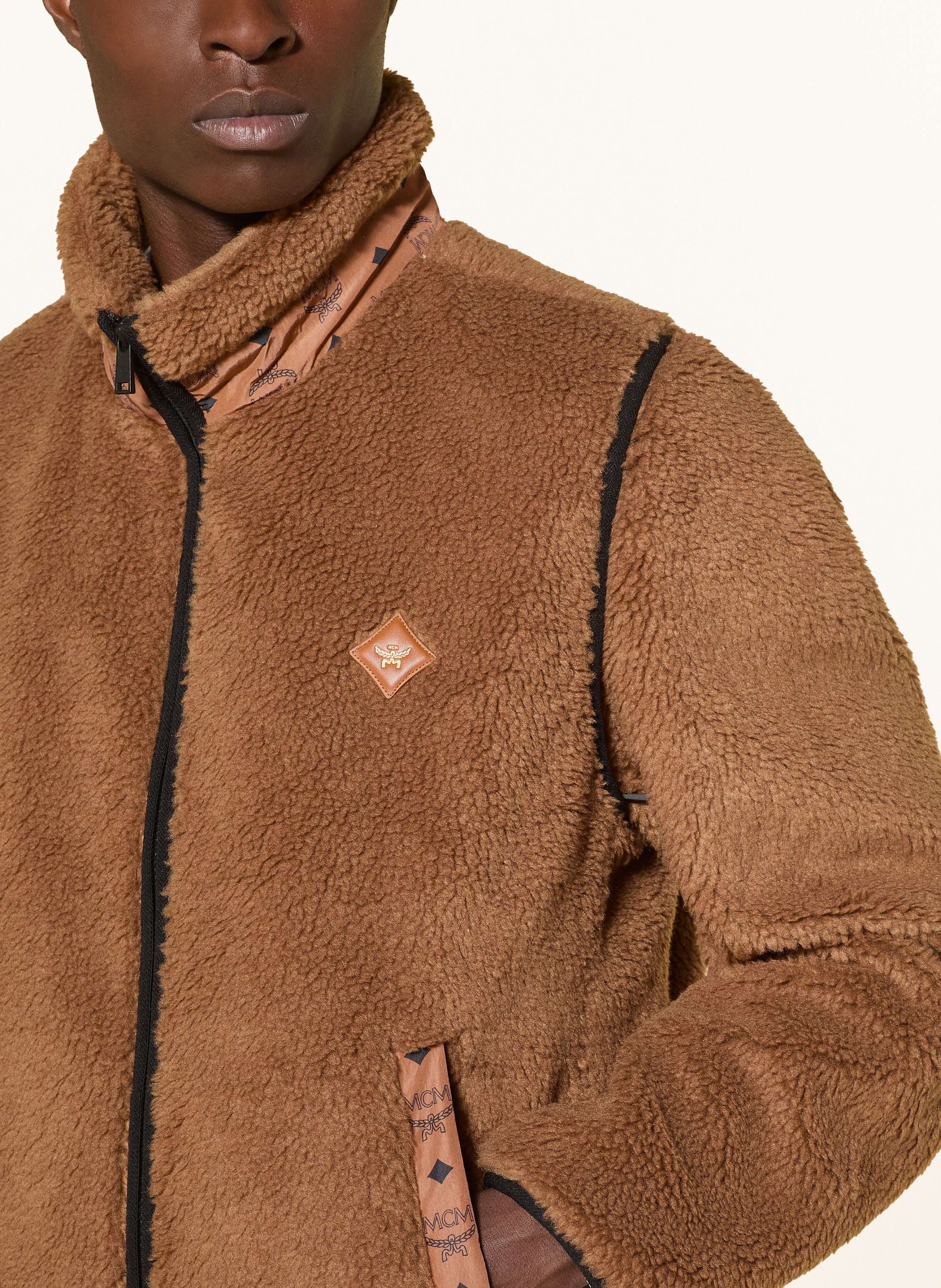 Thumbnail - Mcm Teddyfell-Jacke braun