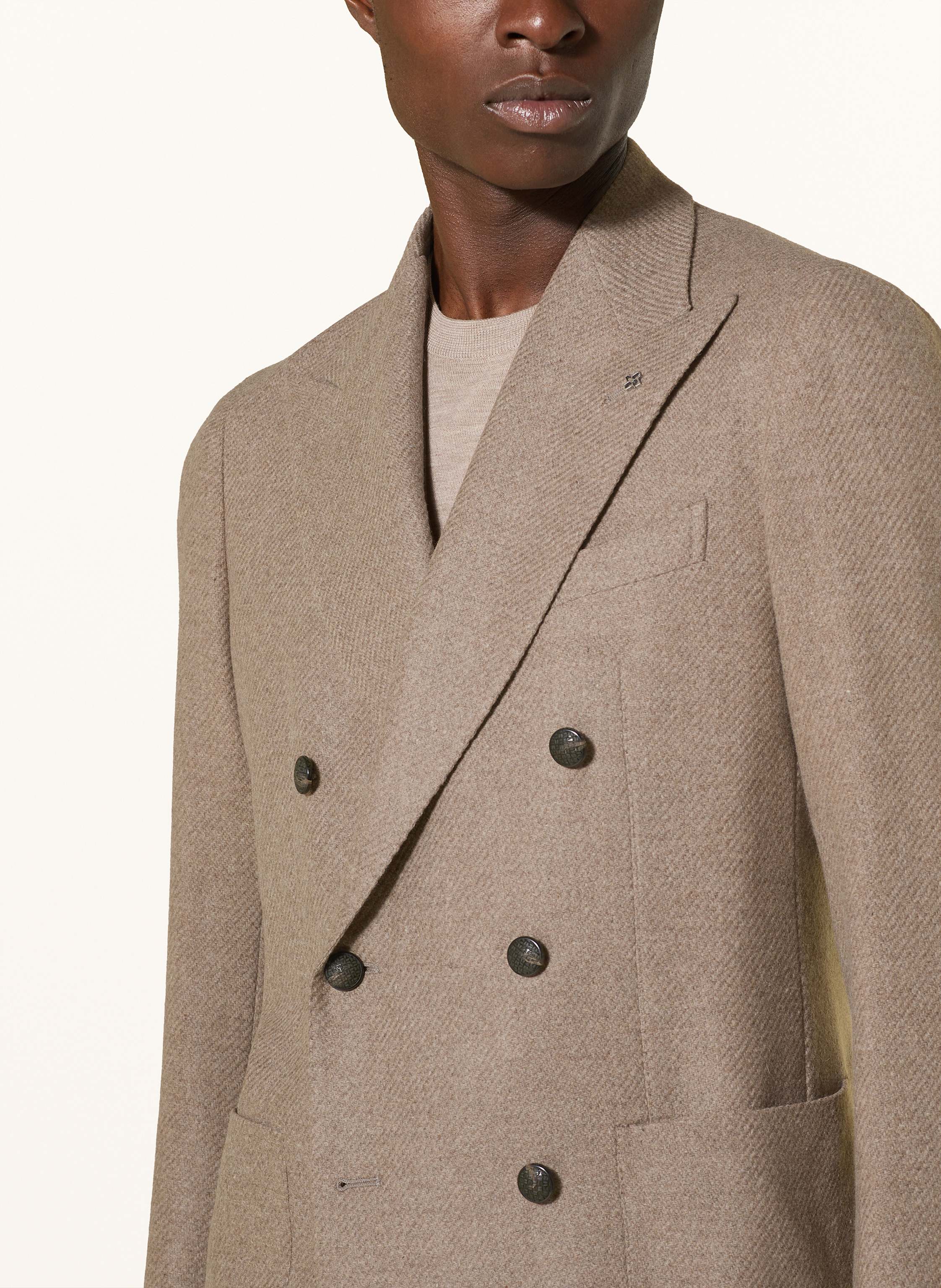 Thumbnail - Tagliatore Sakko Slim Fit beige