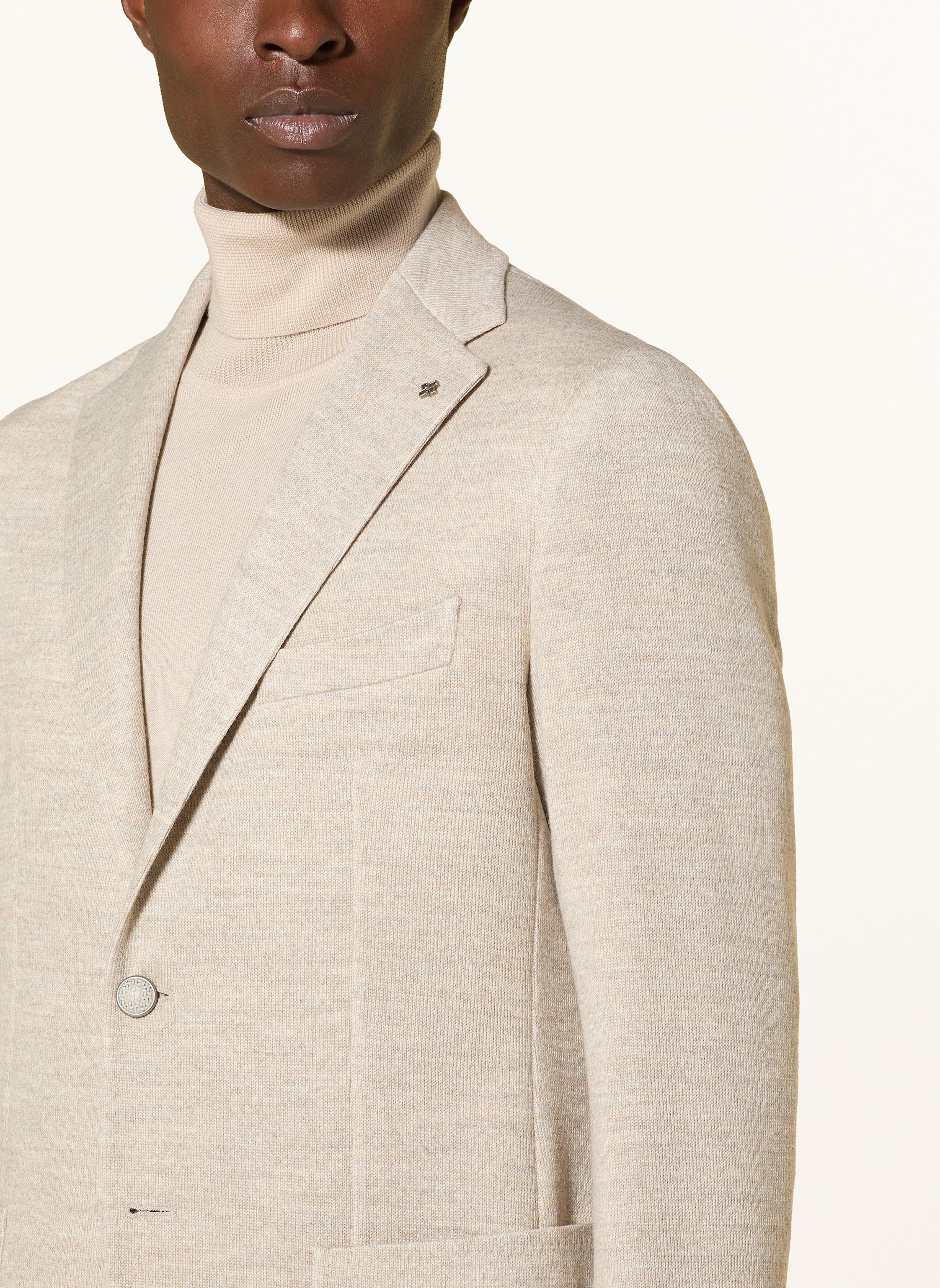 Thumbnail - Tagliatore Stricksakko Extra Slim Fit beige