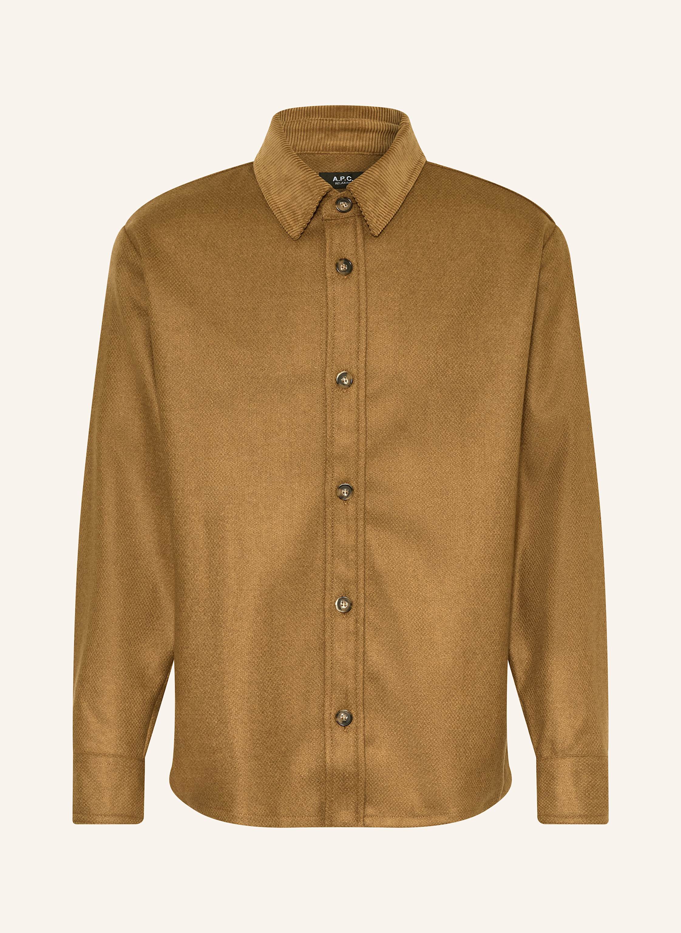 A.P.C. A.P.C. Hemd Bernardo Relax Fit braun in BRAUN