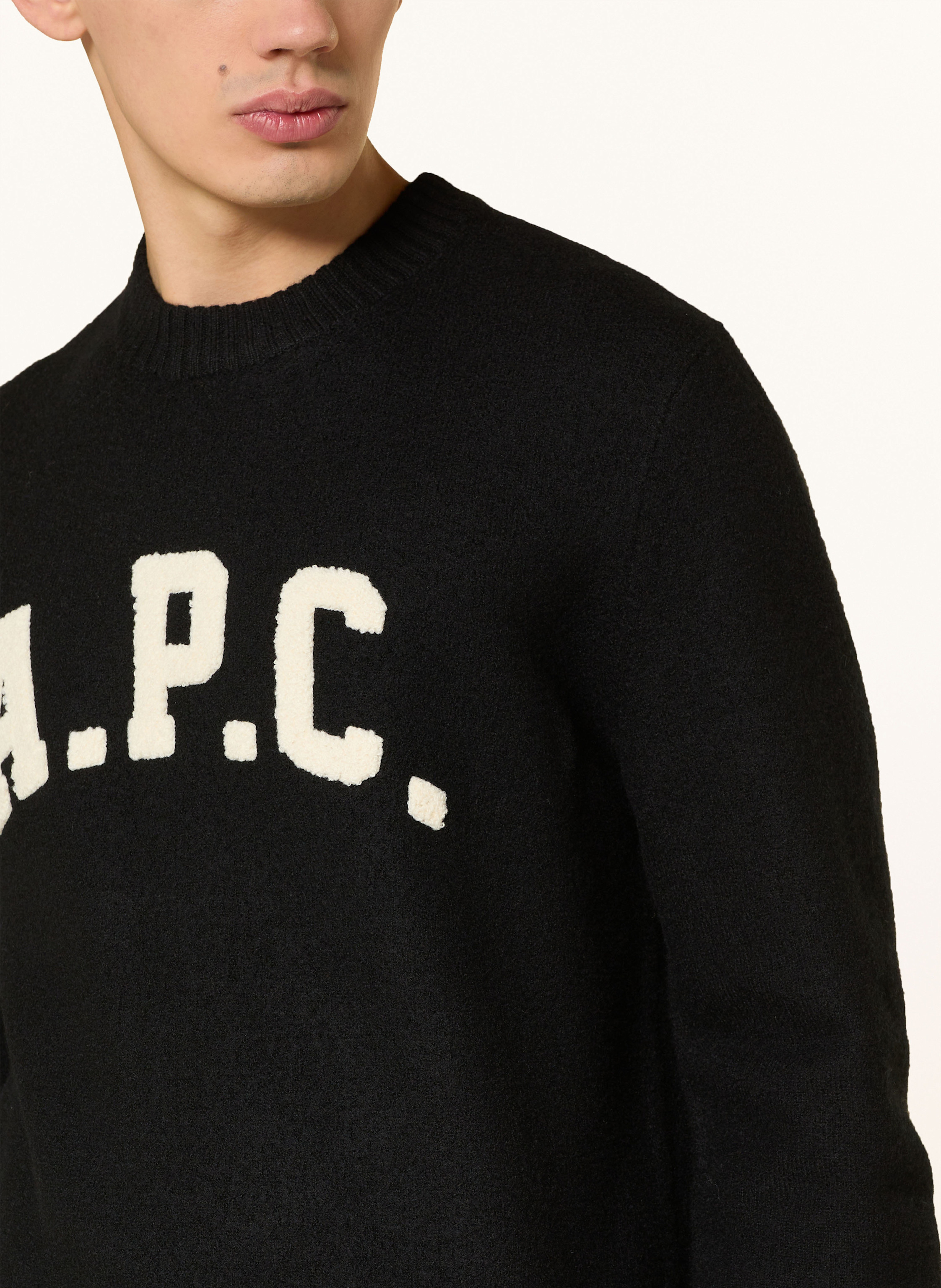 Thumbnail - A.P.C. Pullover Jay schwarz