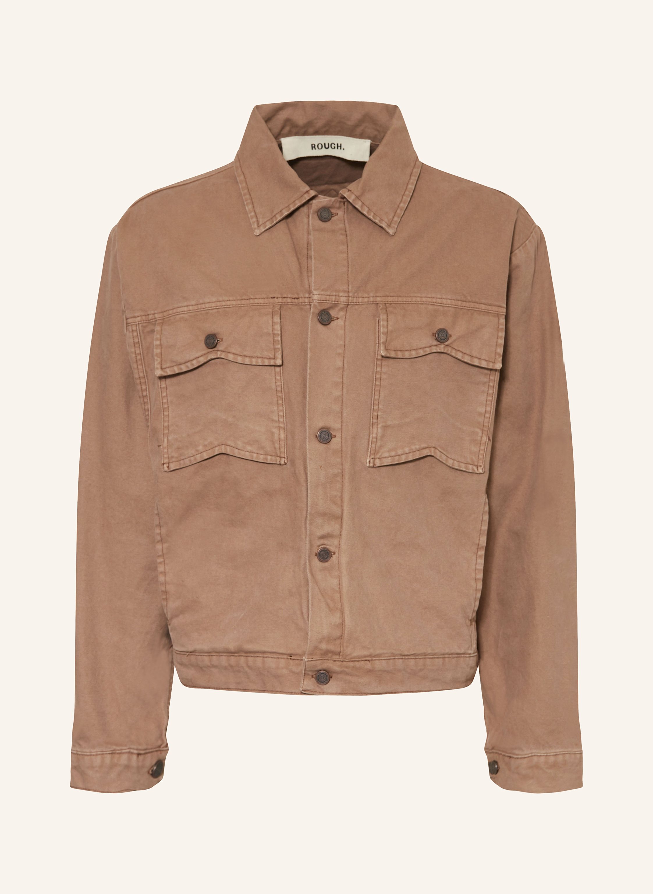 Rough. Jeansjacke braun