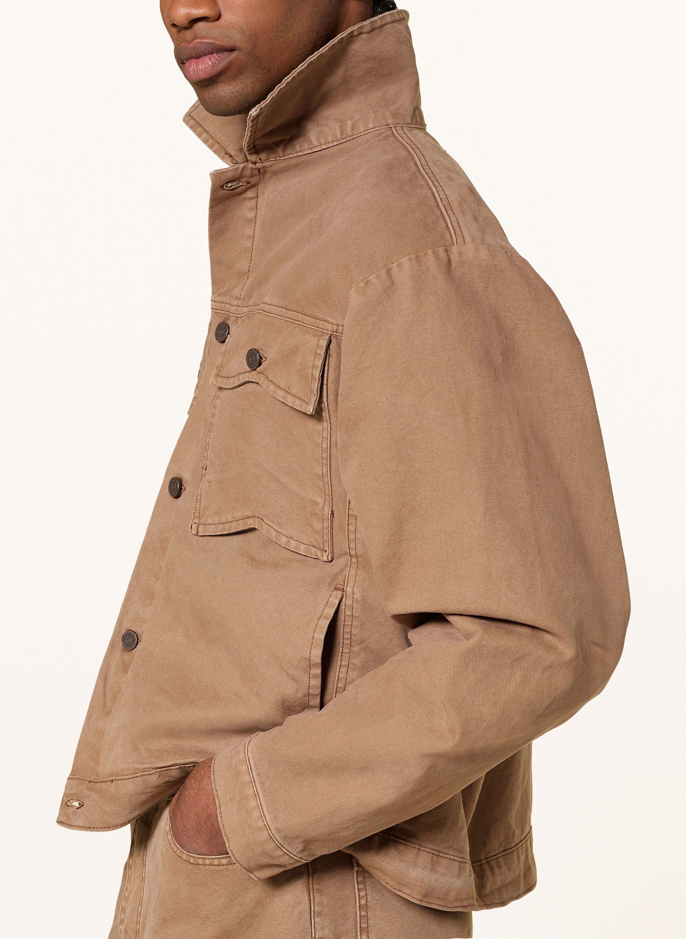 Thumbnail - Rough. Jeansjacke braun