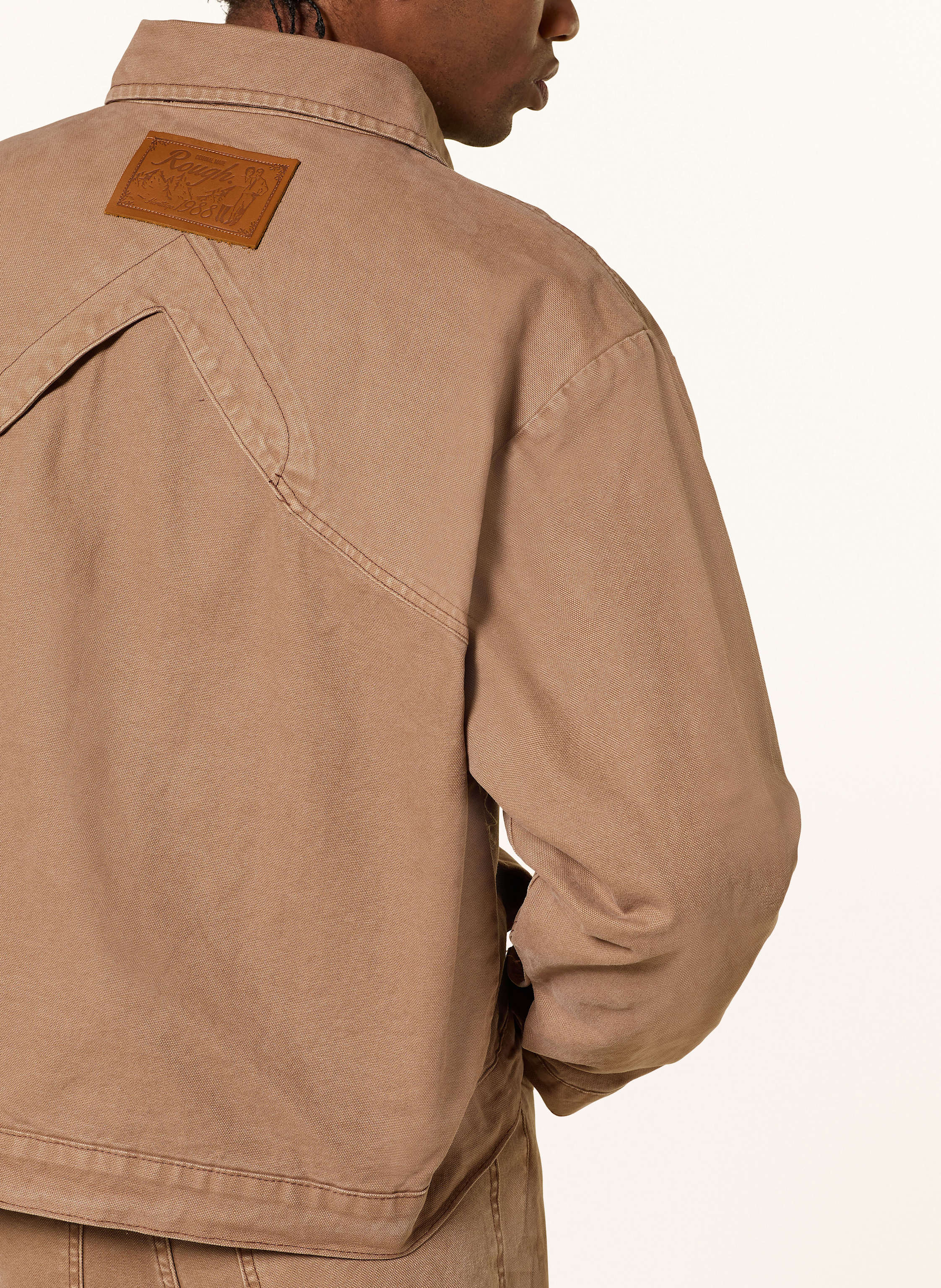 Thumbnail - Rough. Jeansjacke braun