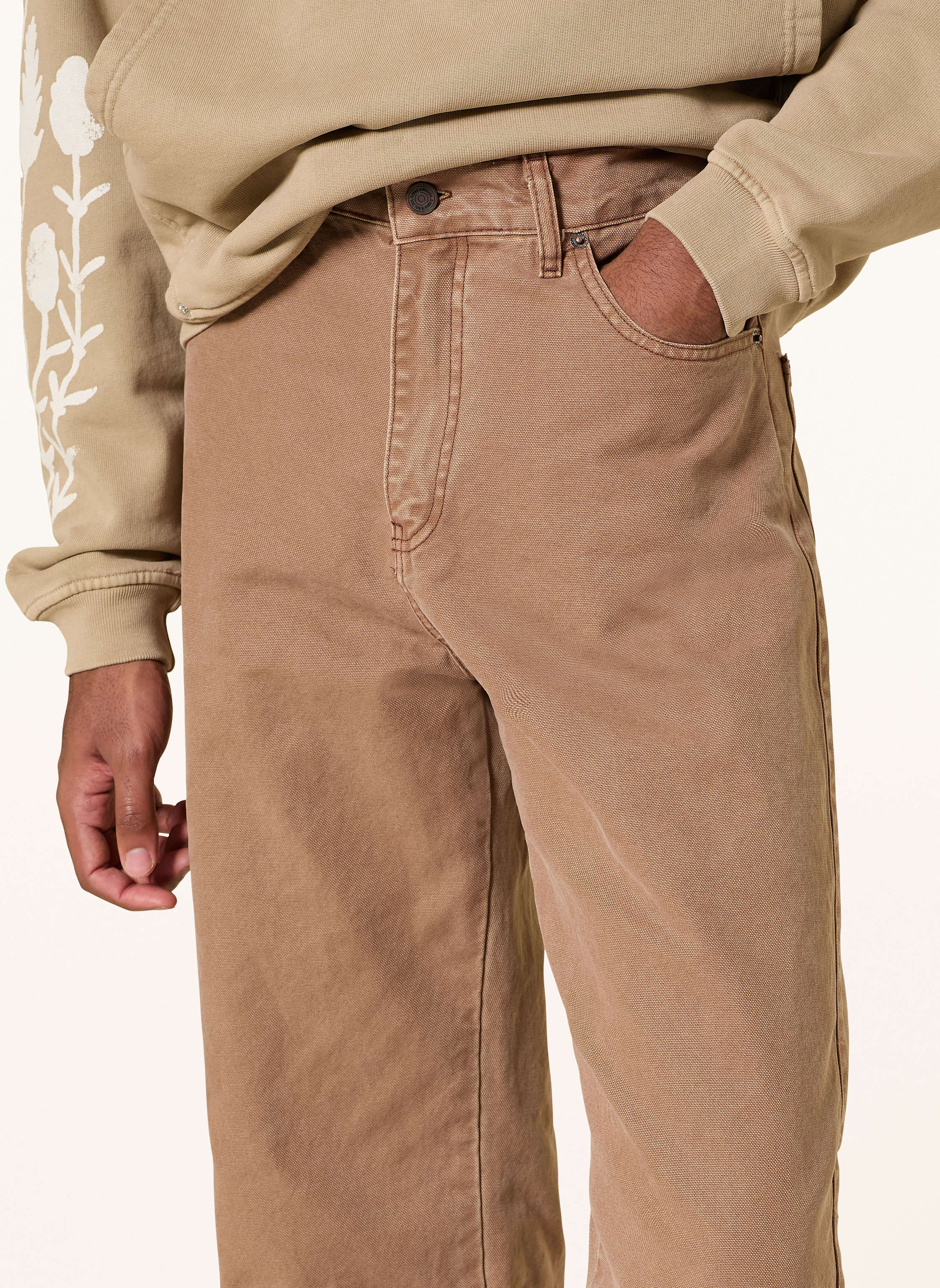 Thumbnail - Rough. Wide Leg Jeans Regular Fit braun