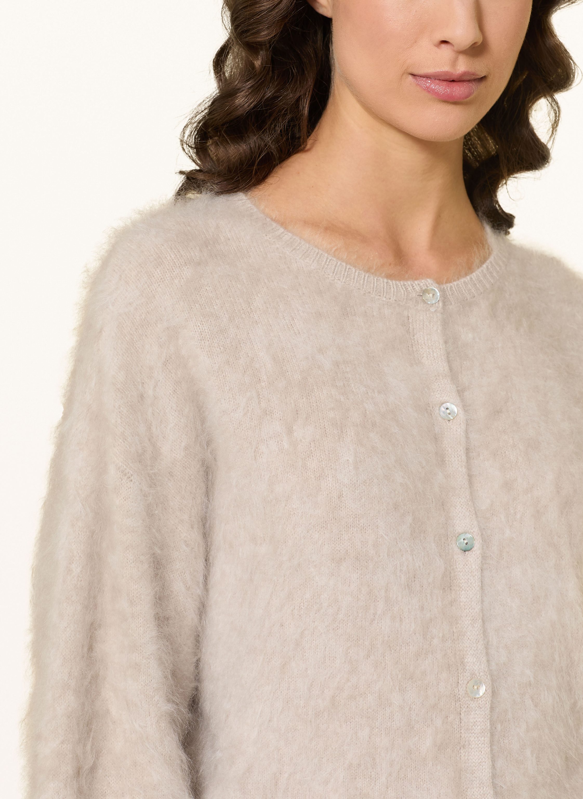 Thumbnail - Almada Label Strickjacke Coco Aus Cashmere beige