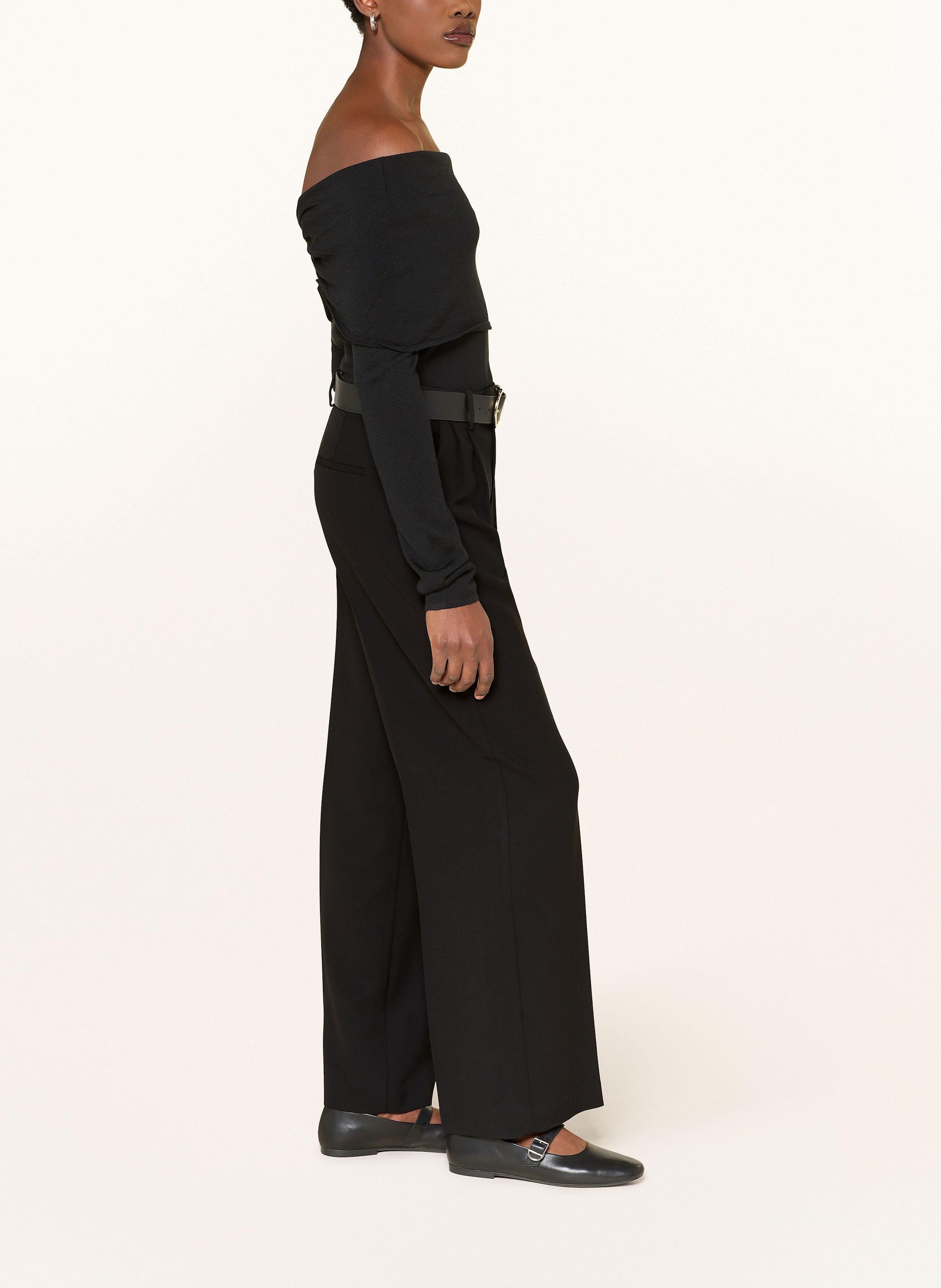 Thumbnail - Almada Label Marlenehose Bella schwarz