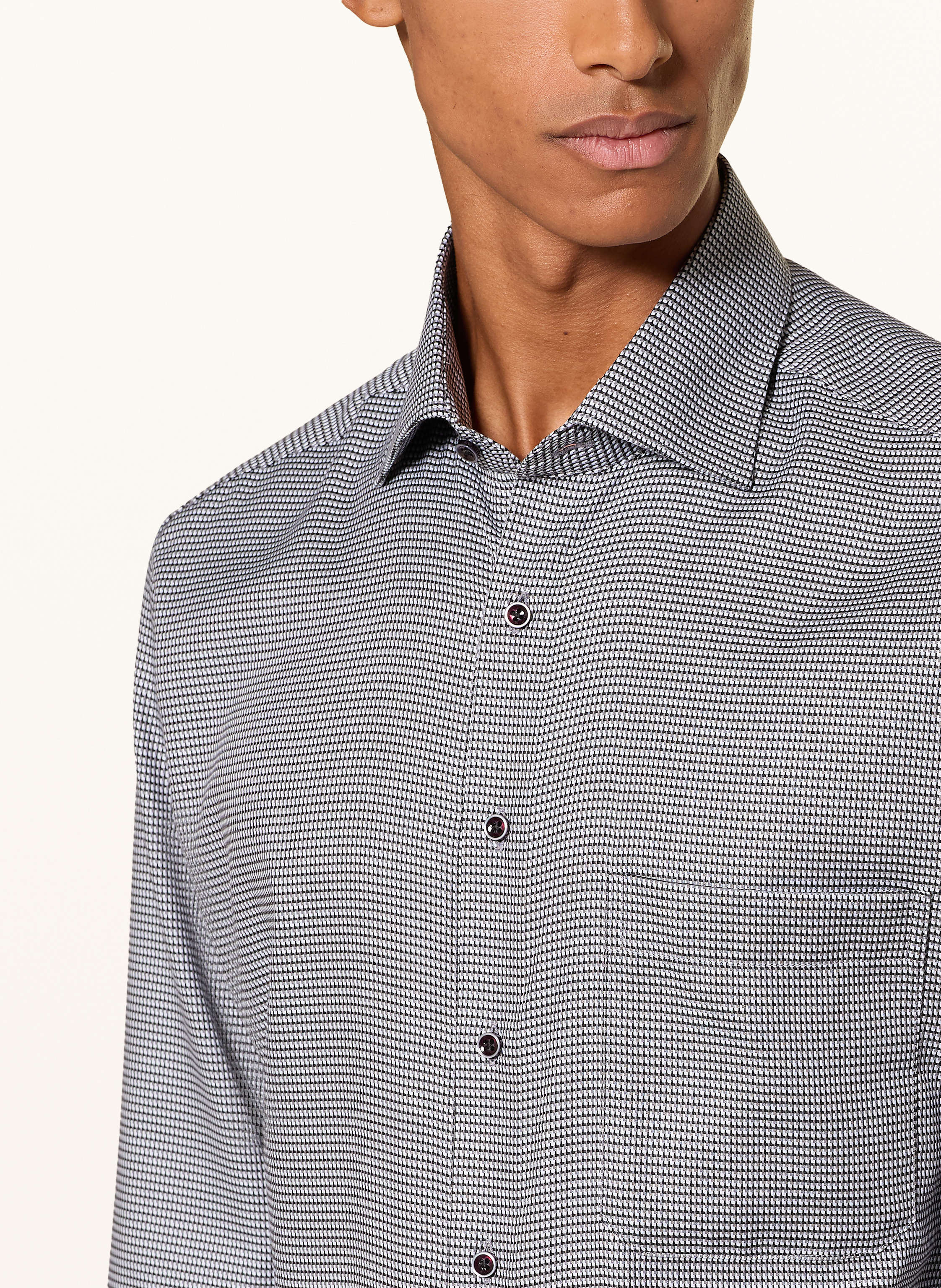 Thumbnail - Eterna Hemd Comfort Fit grau