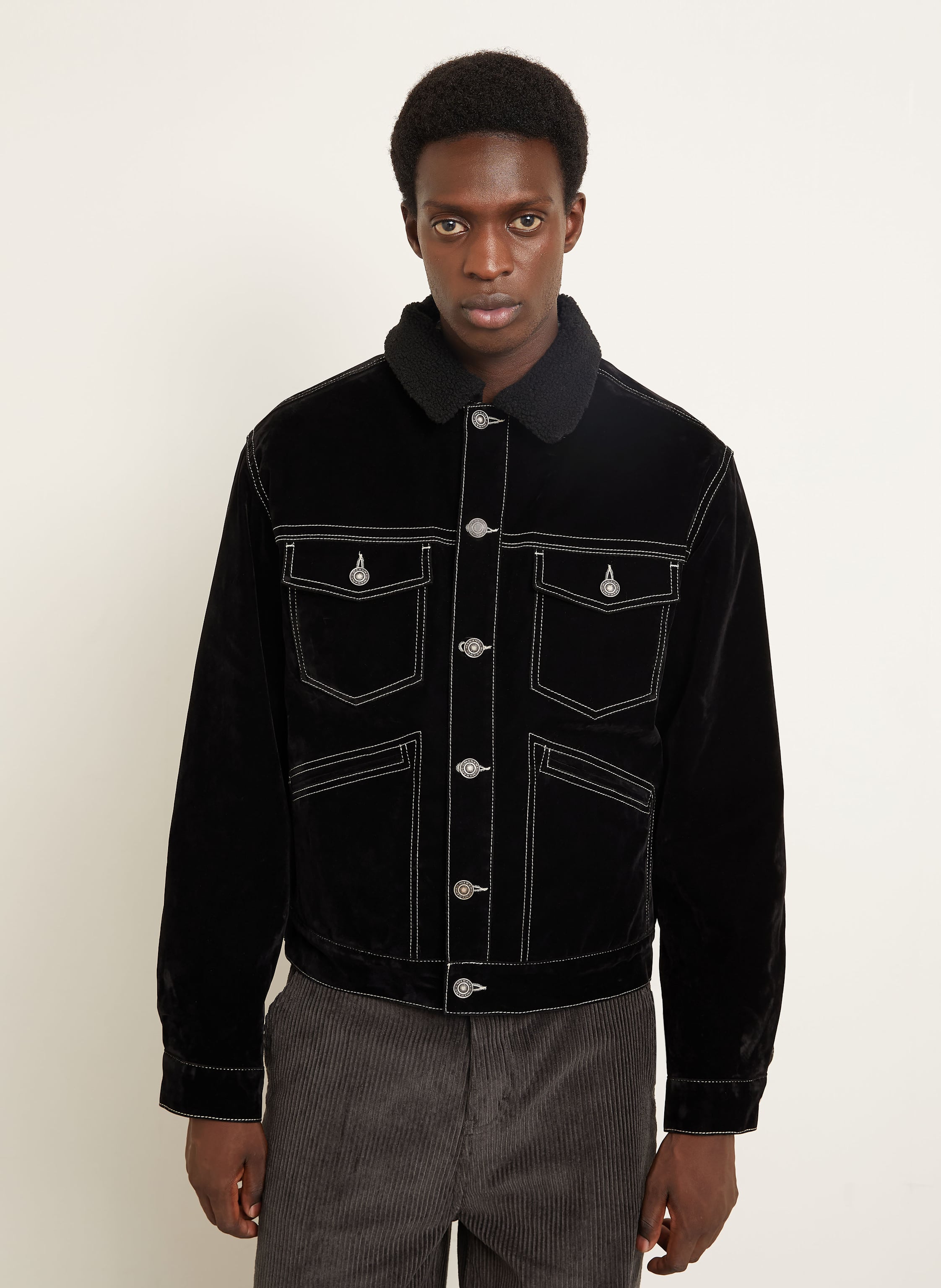 Thumbnail - Isabel Marant Samt-Overjacket Jango schwarz