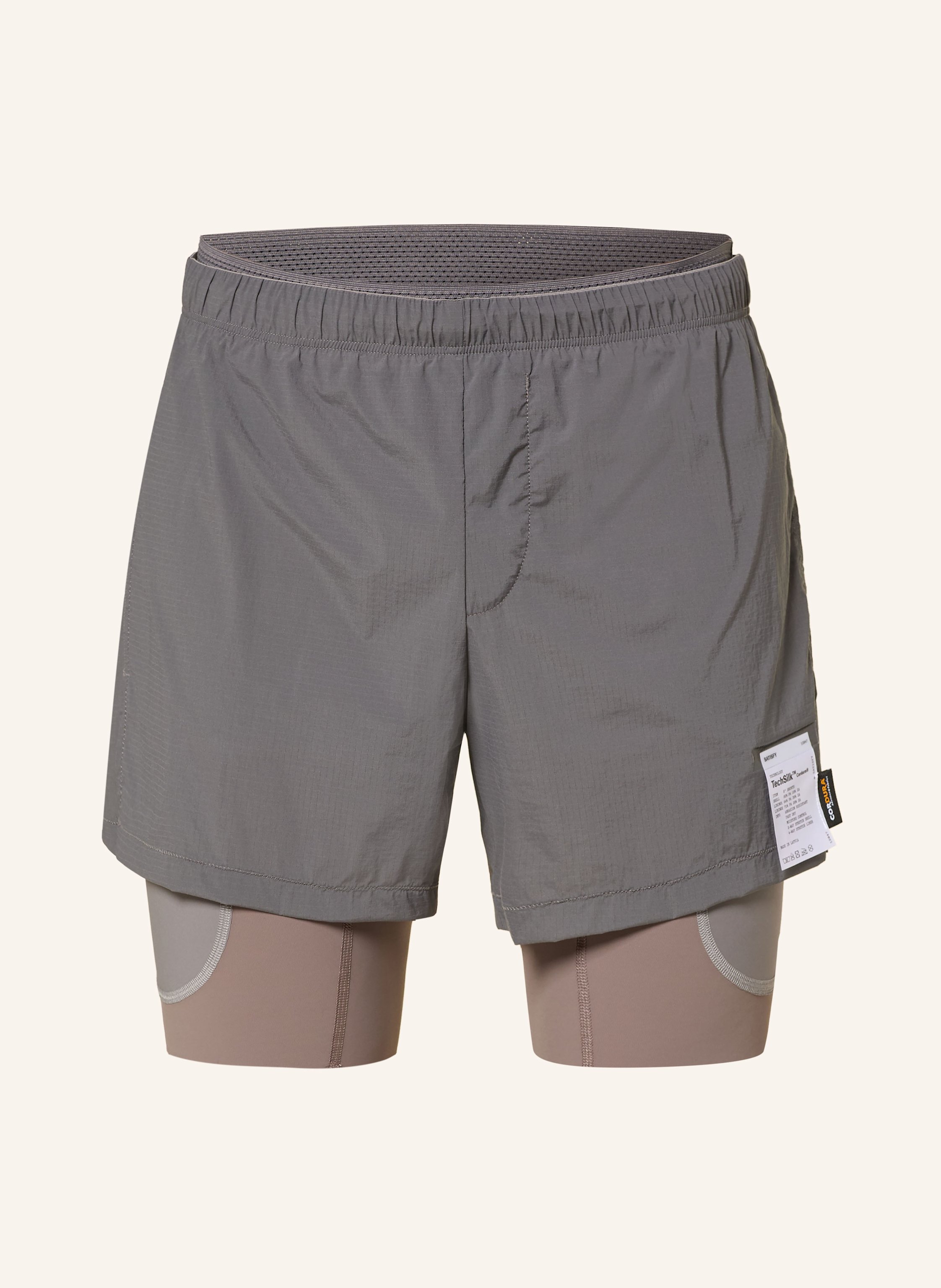 SATISFY 2-in-1 running shorts TECHSILK™ CORDURA® in gray