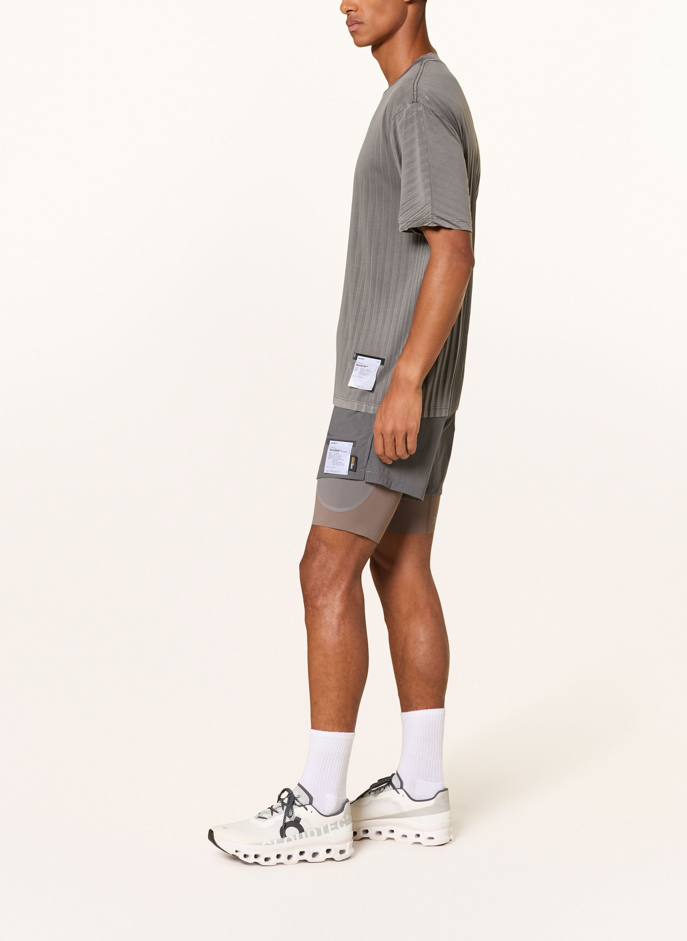 Thumbnail - Satisfy 2-In-1-Laufshorts Techsilk™ Cordura® grau