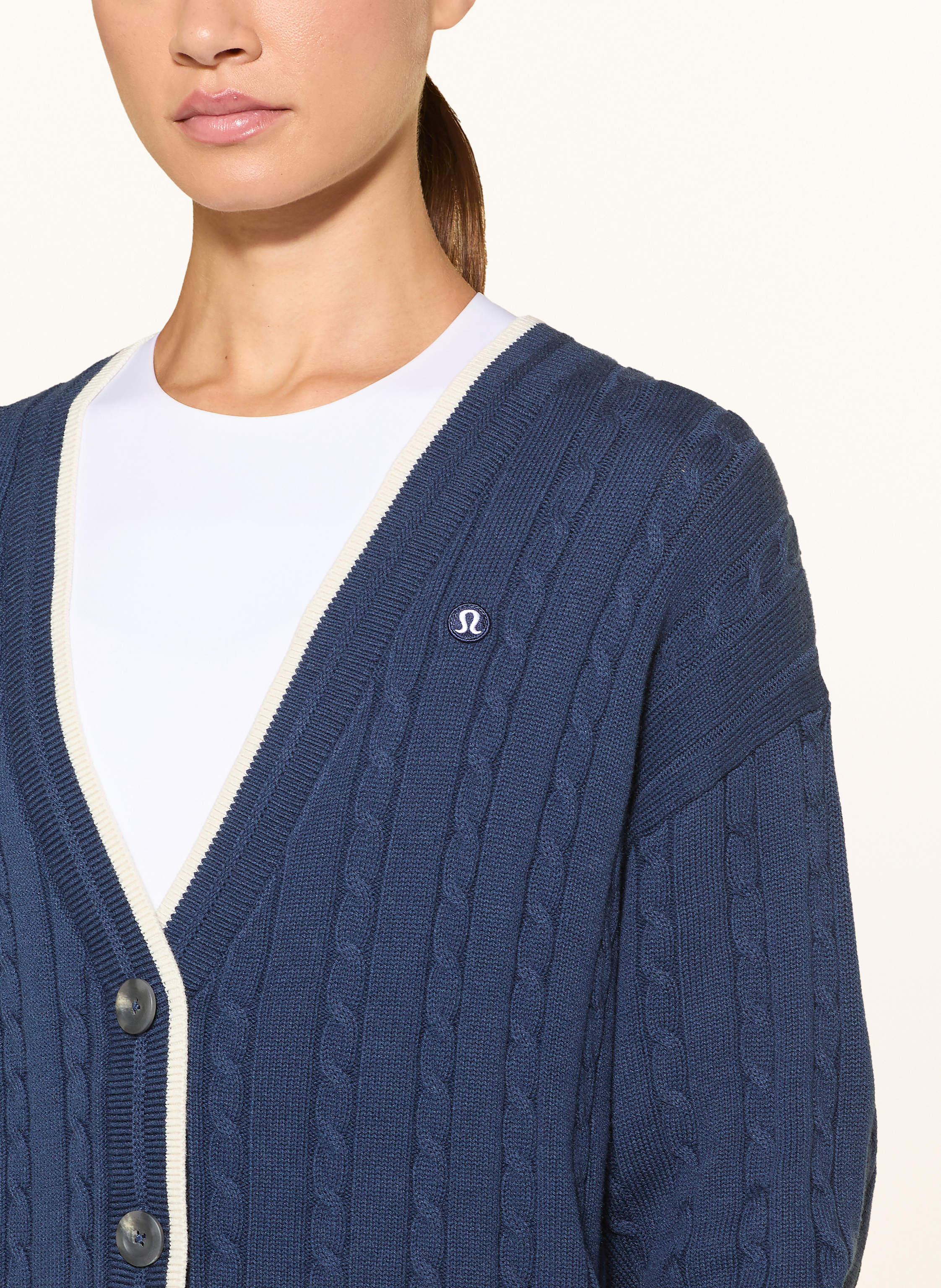Thumbnail - Lululemon Strickjacke blau