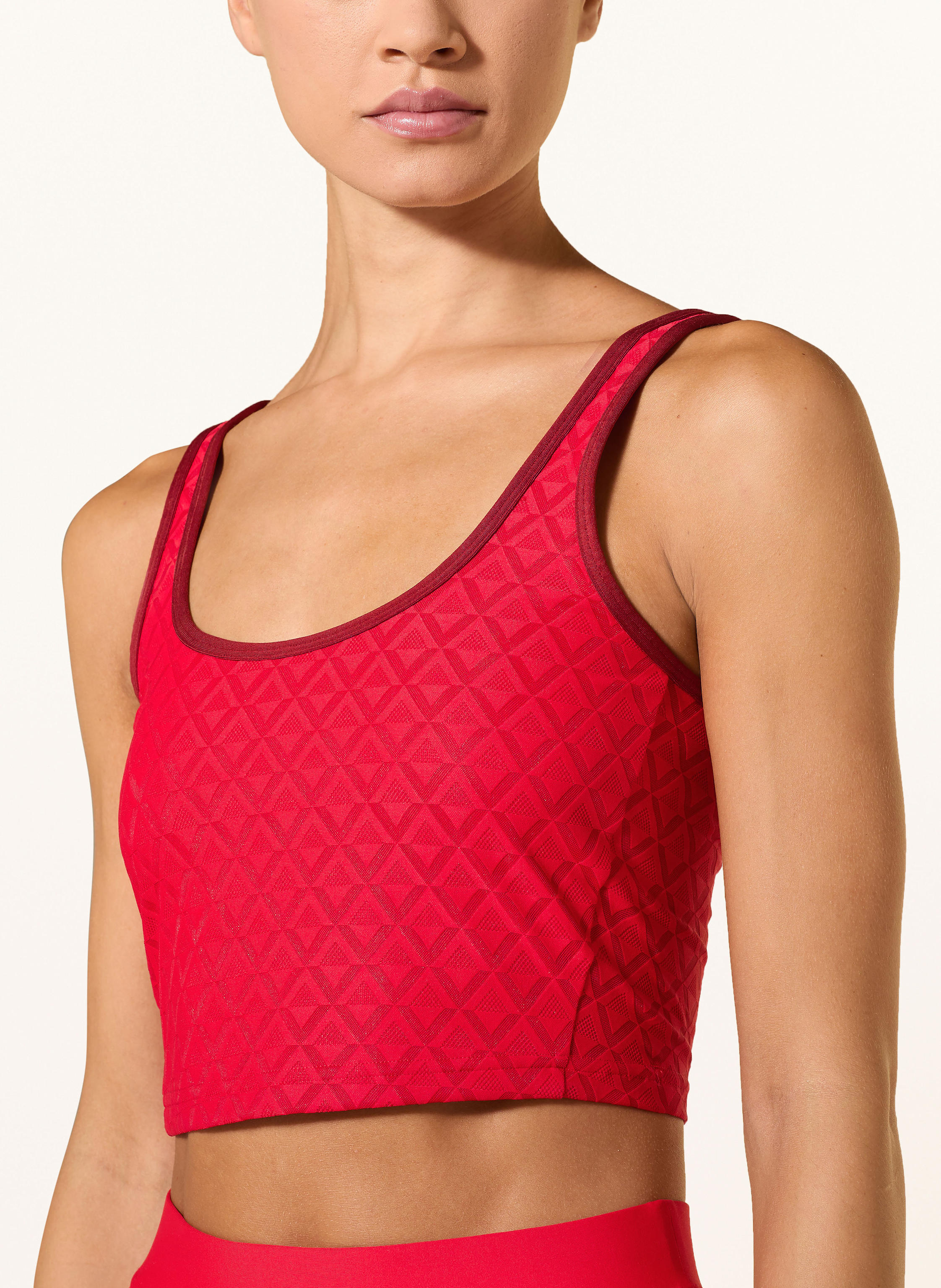 Thumbnail - Lululemon Cropped-Top Textured Mesh rot