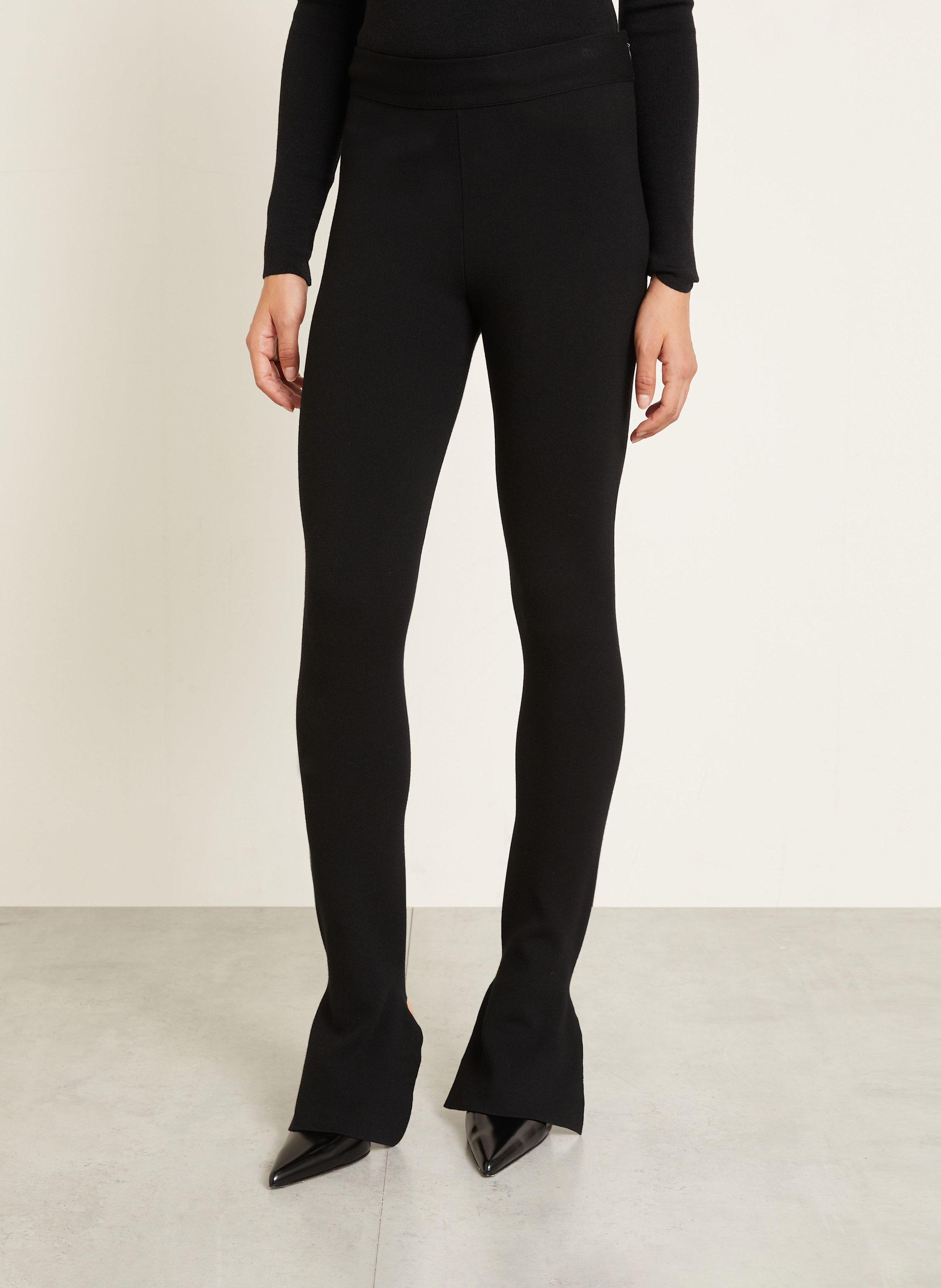 Thumbnail - Courrèges Strickhose schwarz
