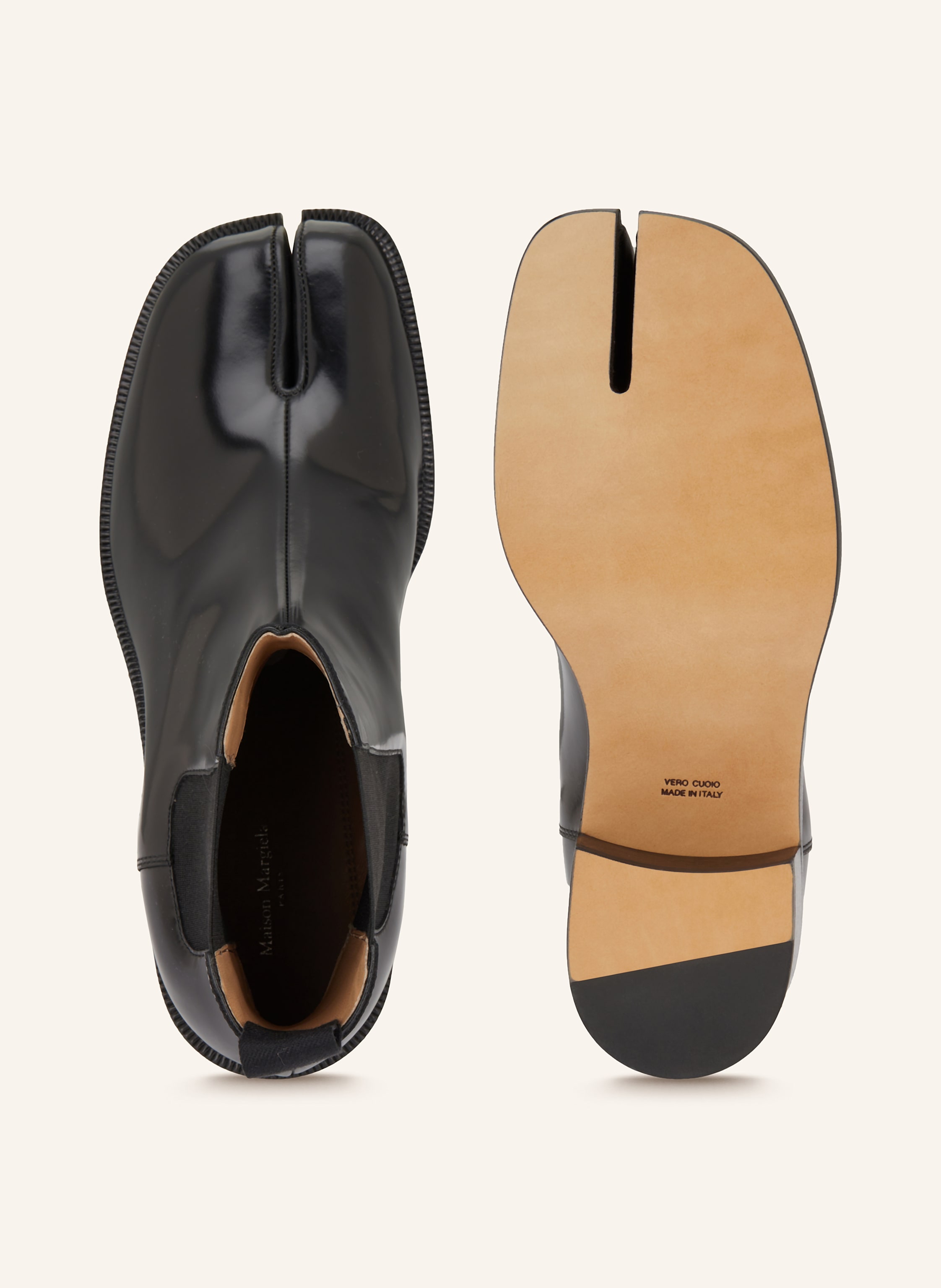 Thumbnail - Maison Margiela Chelsea-Boots Tabi City schwarz
