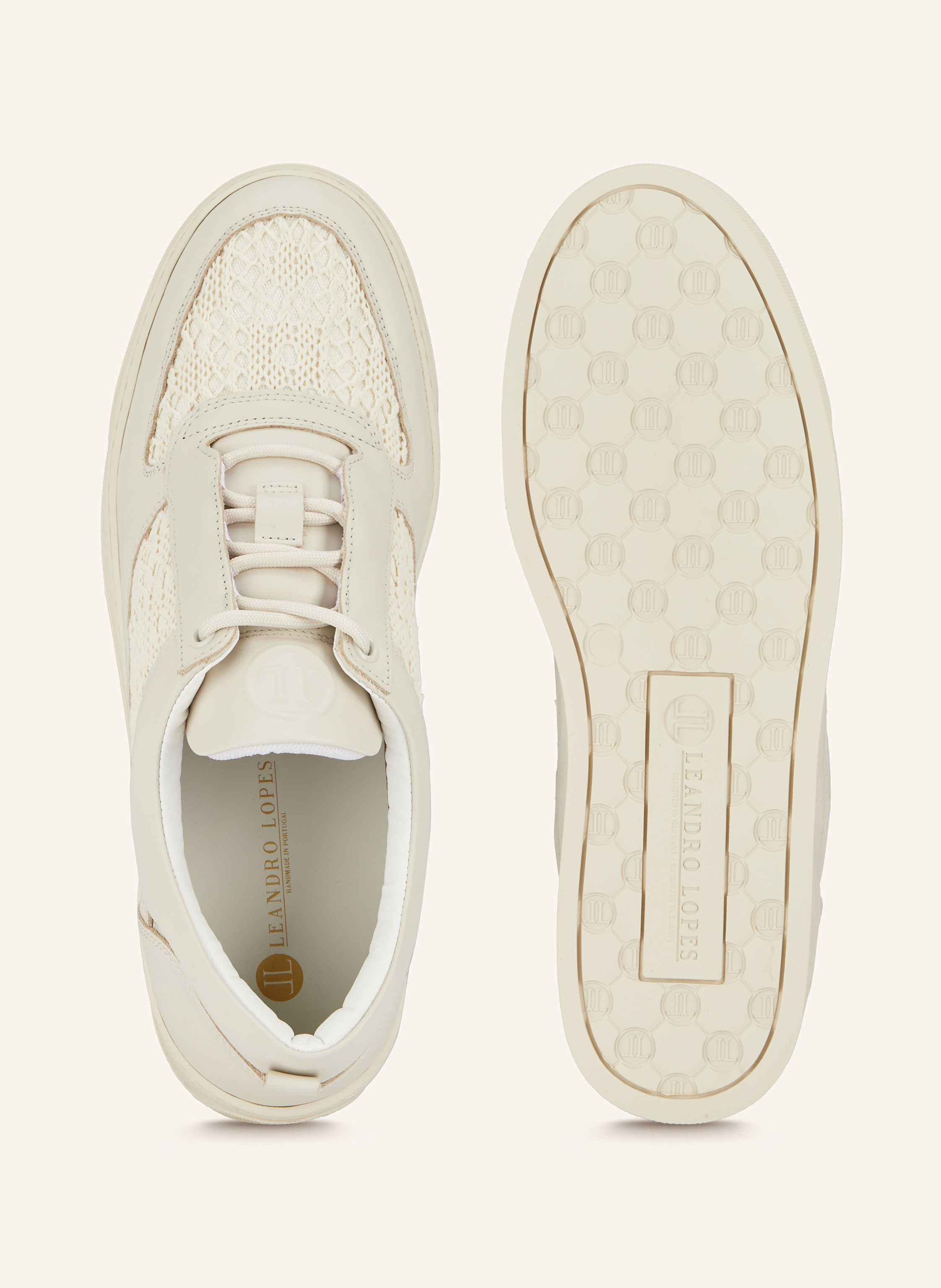 Thumbnail - Leandro Lopes Sneaker Faisca beige